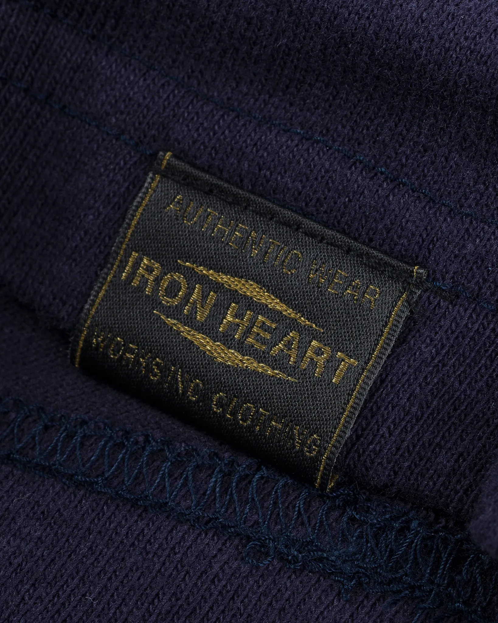 6.5oz Loopwheel Crew Neck T-Shirt - Navy sold by Iron Heart product image thumbnail 5