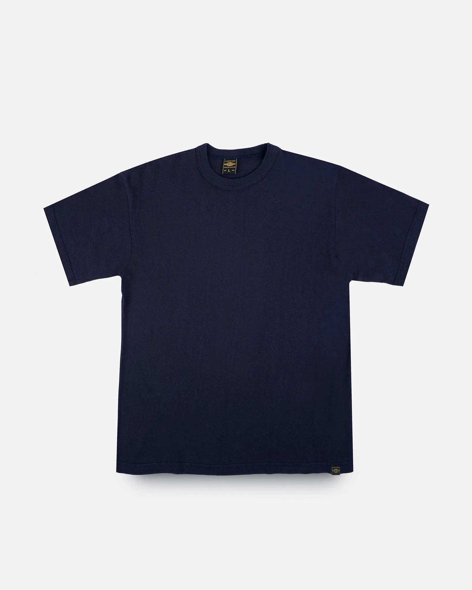 6.5oz Loopwheel Crew Neck T-Shirt - Navy sold by Iron Heart