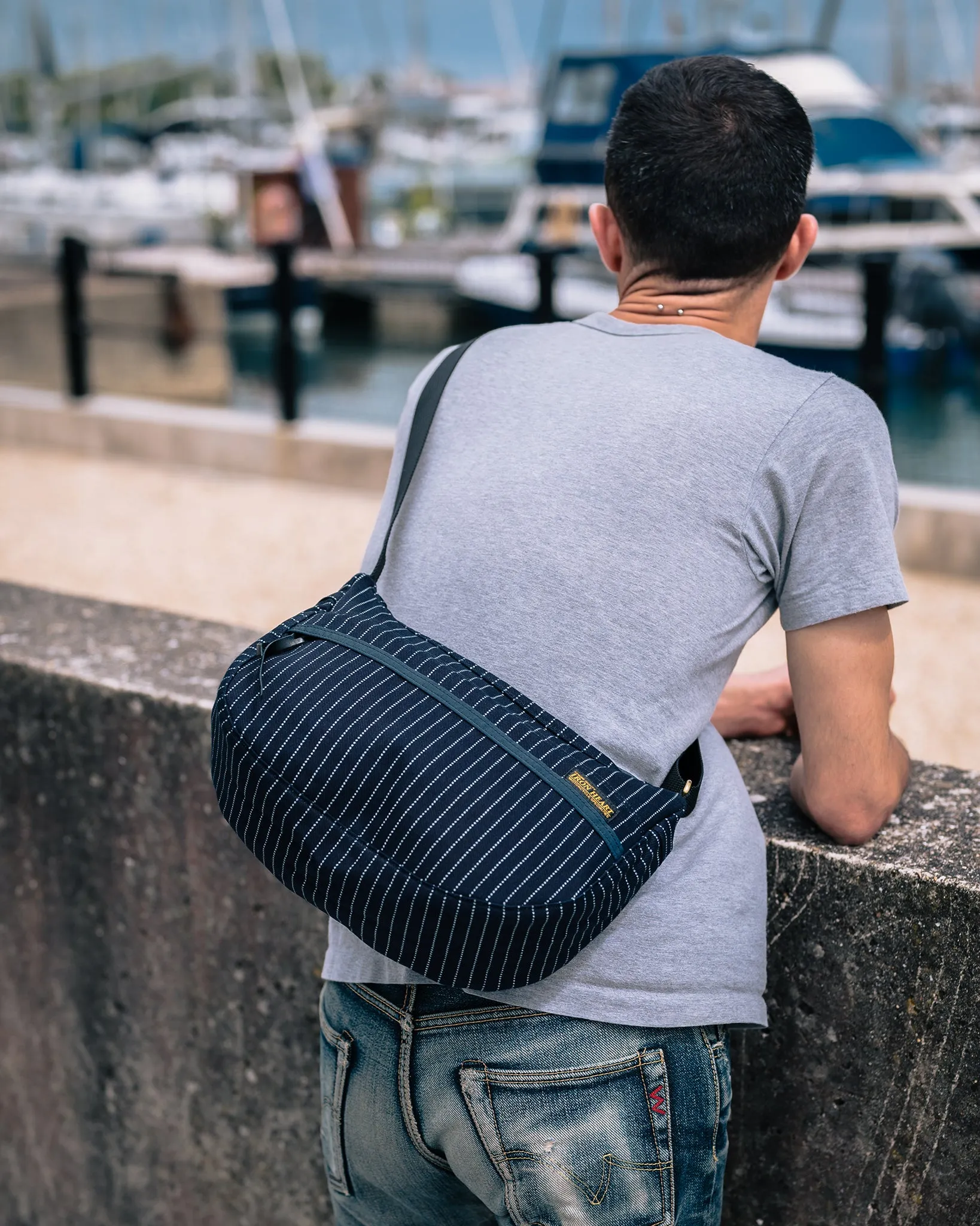 12oz Wabash Small Shoulder Bag - Indigo sold by Iron Heart product image thumbnail 2
