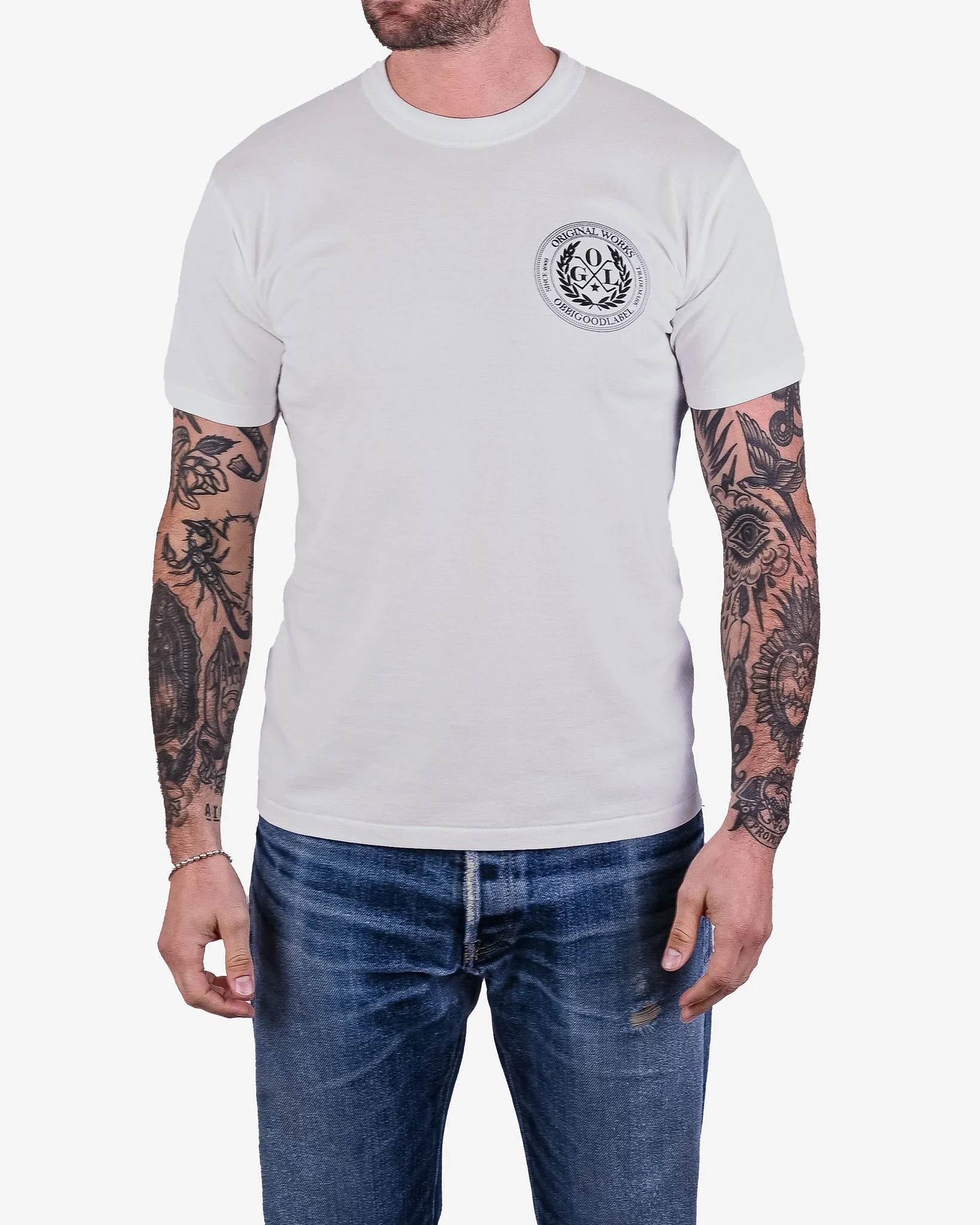 OGL 6.2oz Ringspun T-shirt - Silkscreen Printed 'Fly Me To The Moon' - Cream sold by Iron Heart product image thumbnail 2