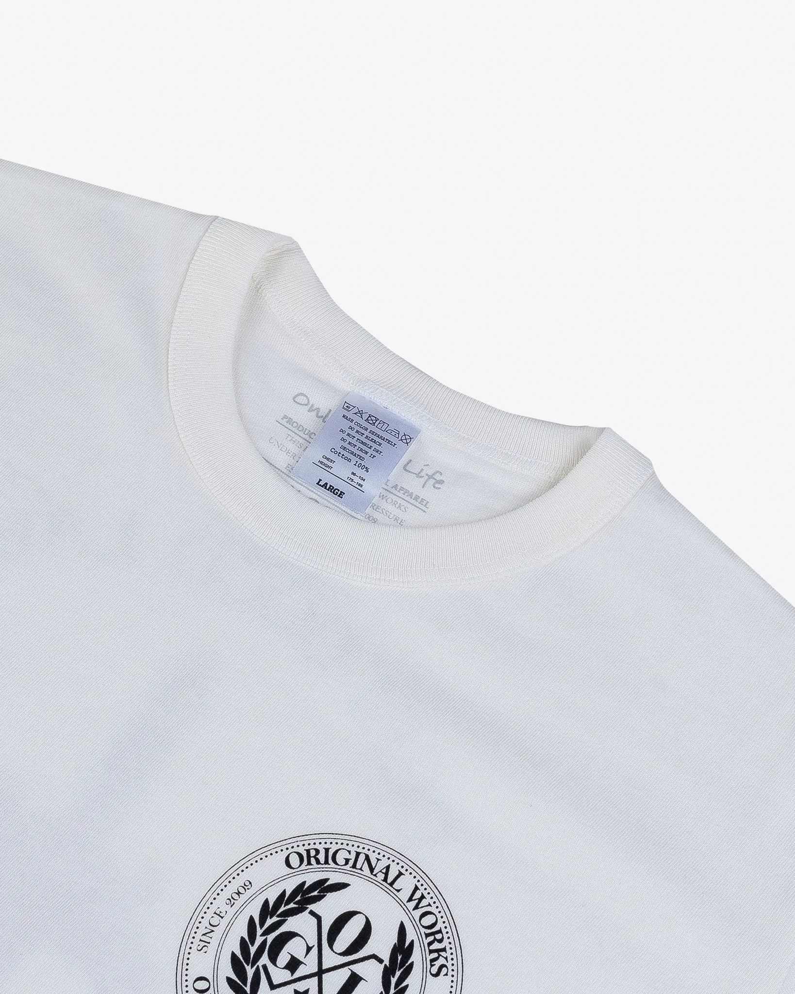 OGL 6.2oz Ringspun T-shirt - Silkscreen Printed 'Fly Me To The Moon' - Cream sold by Iron Heart product image thumbnail 4