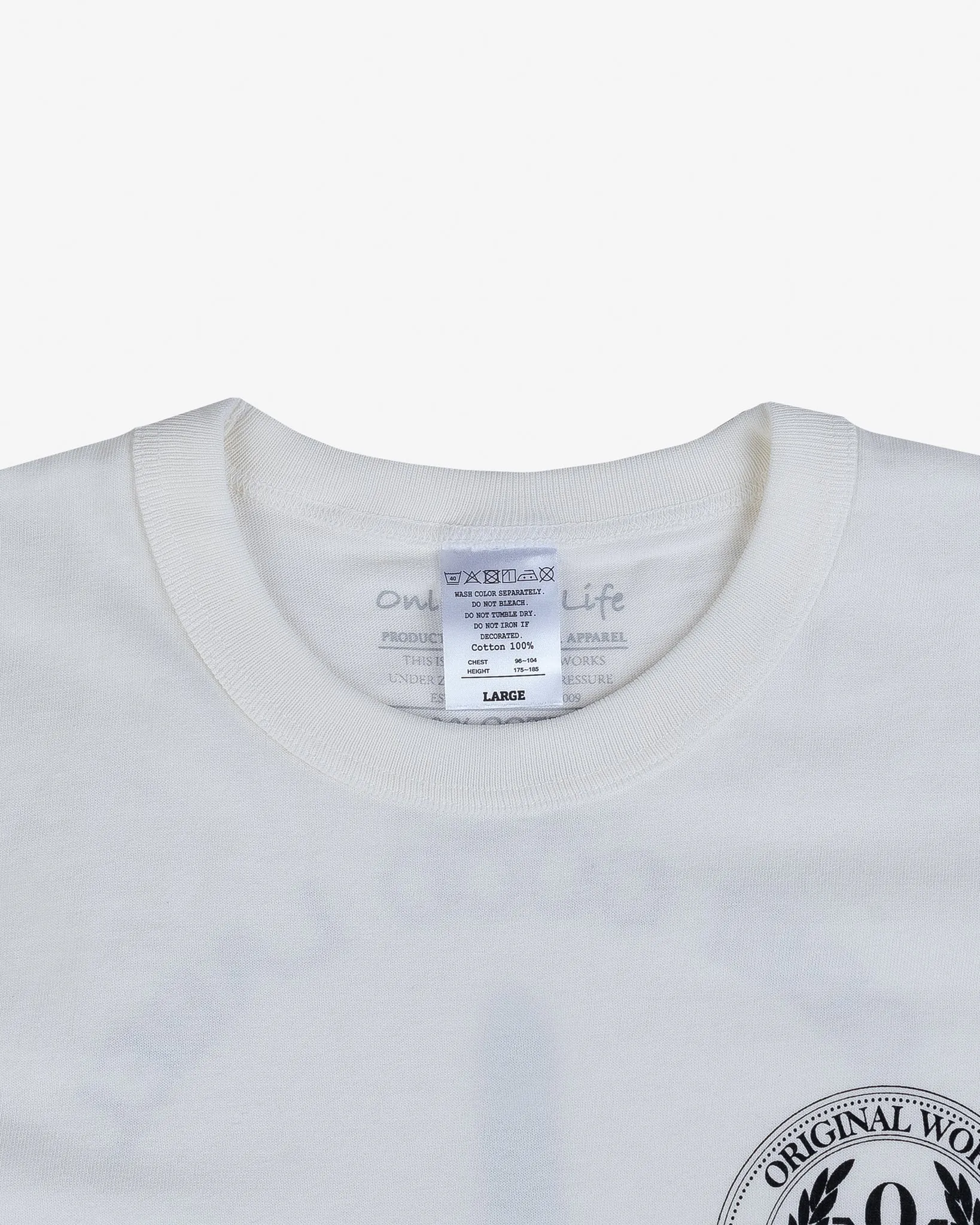 OGL 6.2oz Ringspun T-shirt - Silkscreen Printed 'Fly Me To The Moon' - Cream sold by Iron Heart product image thumbnail 5