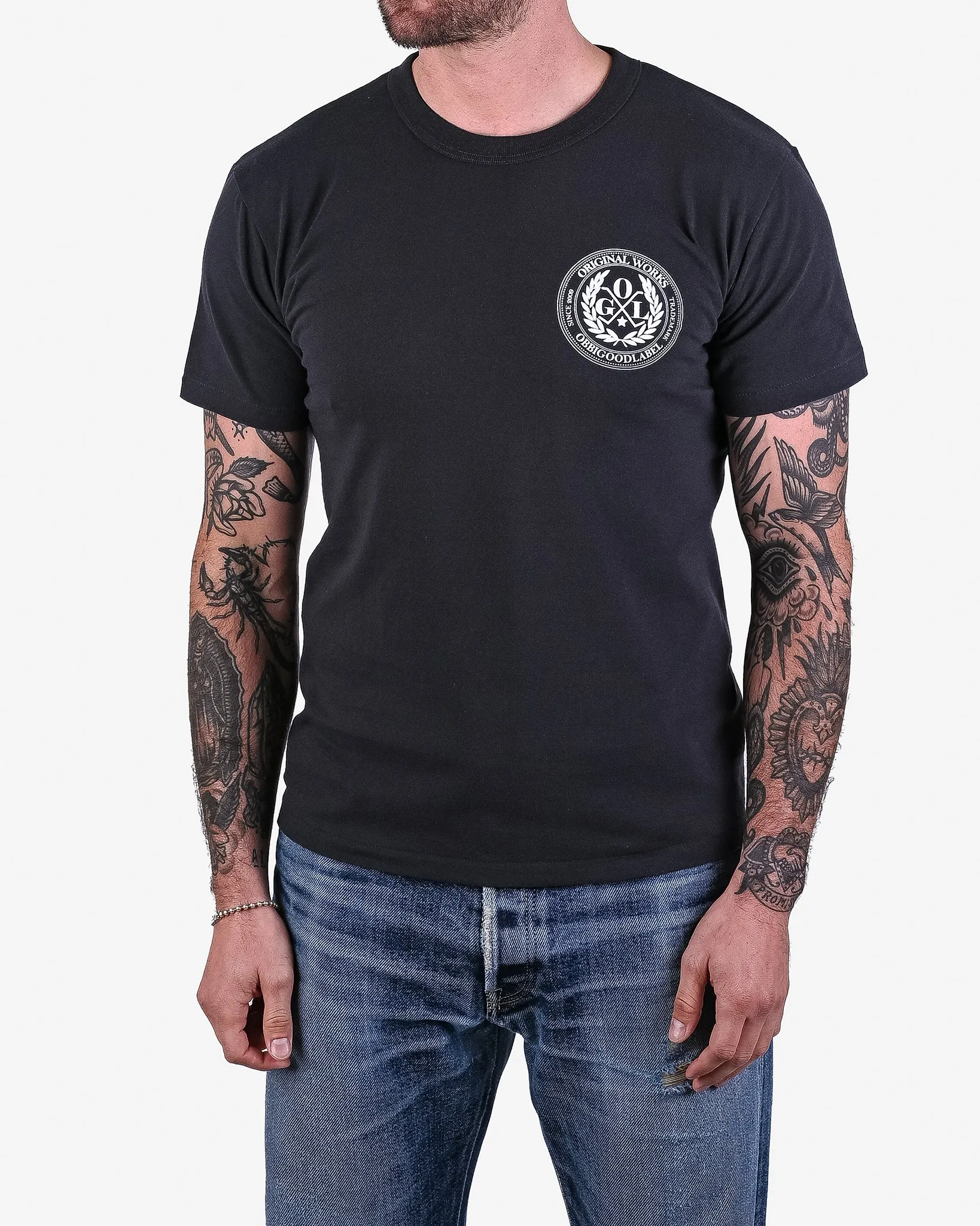 OGL 6.2oz Ringspun T-shirt - Silkscreen Printed 'OGL Logo' - Charcoal sold by Iron Heart product image thumbnail 2