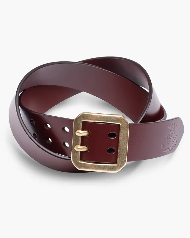 OGL Double Prong Garrison Buckle Leather Belt - Tan sold by Iron Heart
