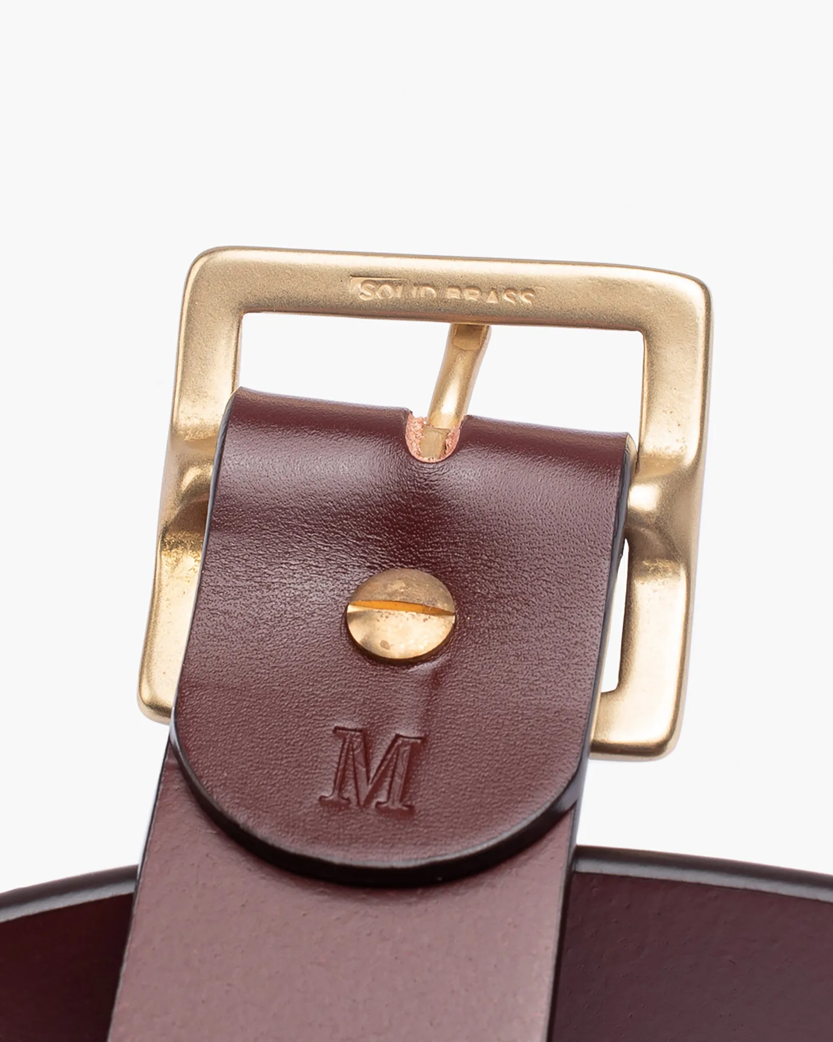 OGL Vintage Buckle Leather Belt - Tan sold by Iron Heart product image thumbnail 5