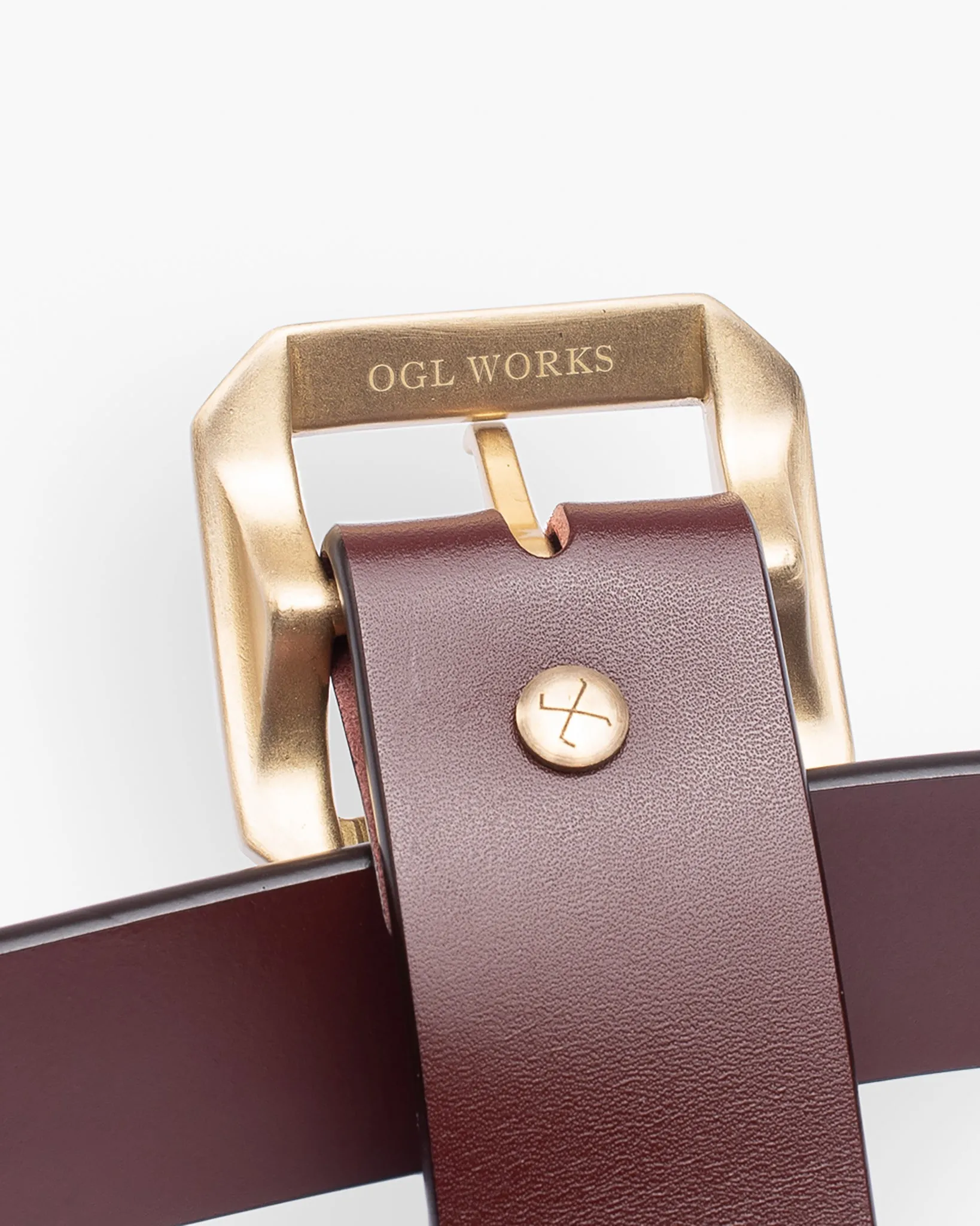 OGL Single Prong Garrison Buckle Leather Belt - Tan sold by Iron Heart product image thumbnail 5