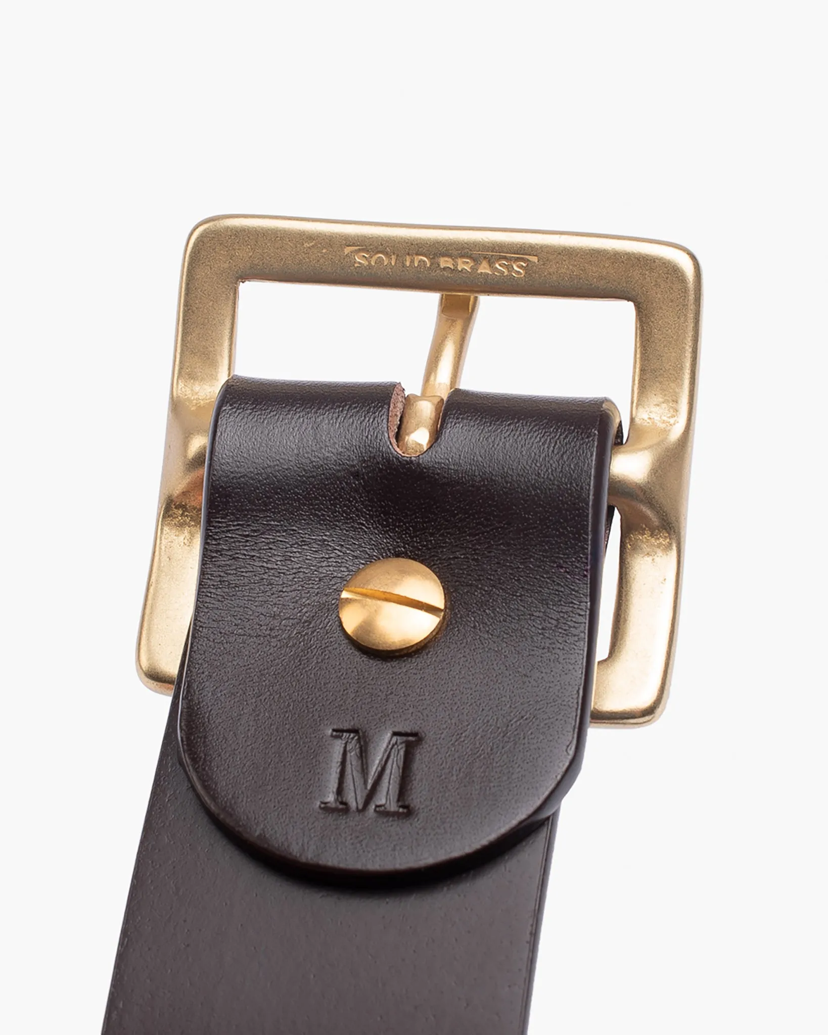 OGL Vintage Buckle Leather Belt - Brown sold by Iron Heart product image thumbnail 5