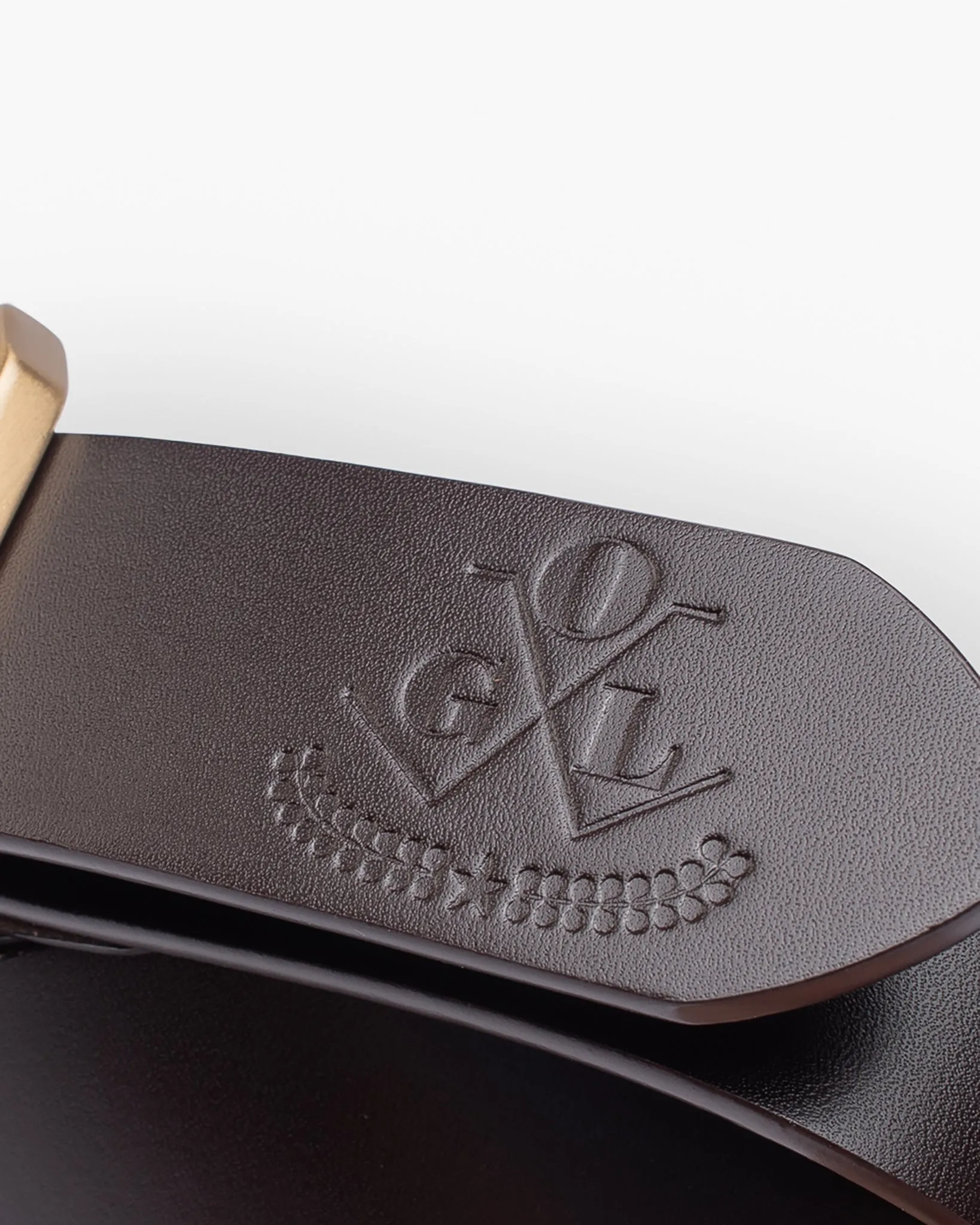 OGL Single Prong Garrison Buckle Leather Belt - Brown sold by Iron Heart product image thumbnail 4