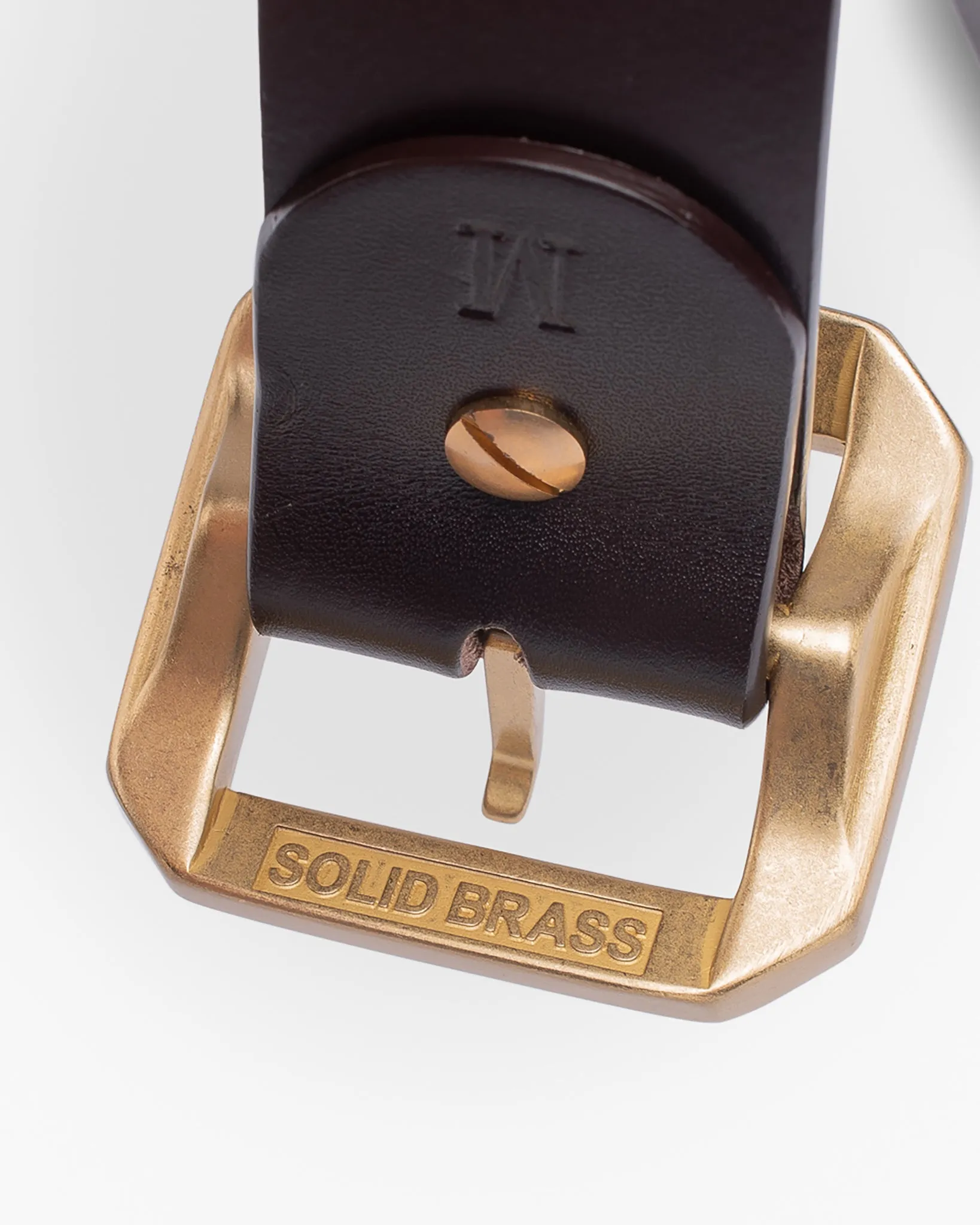 OGL Single Prong Garrison Buckle Leather Belt - Brown sold by Iron Heart product image thumbnail 5