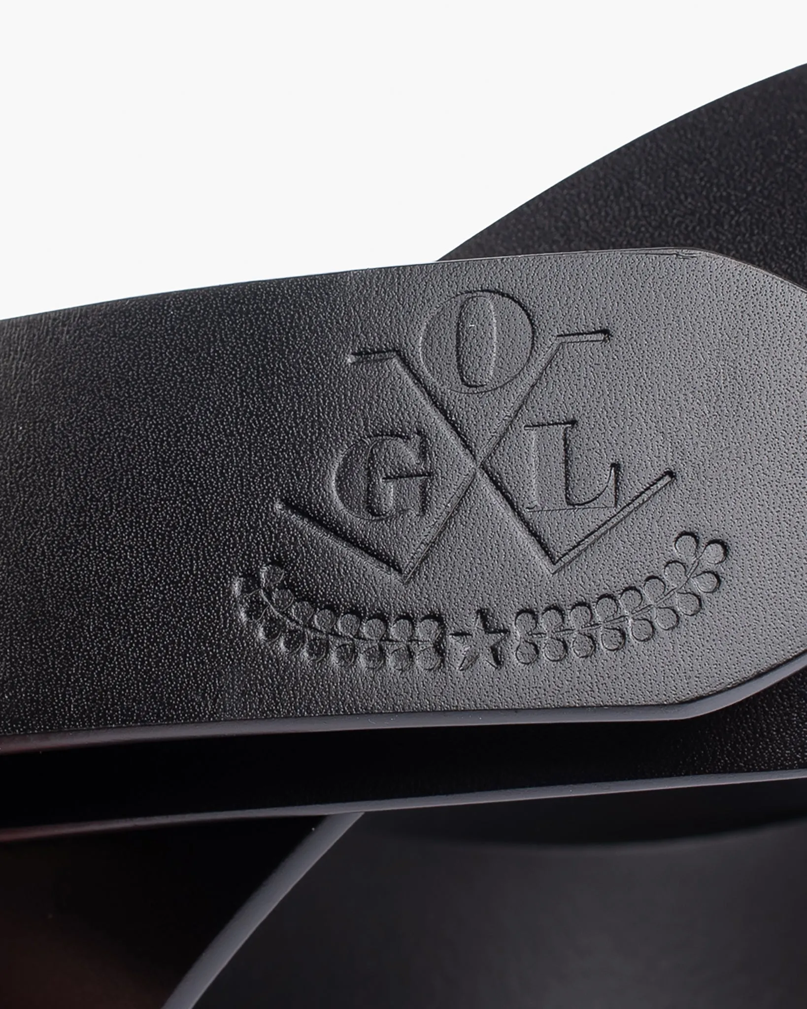 OGL Double Prong Garrison Buckle Leather Belt - Black sold by Iron Heart product image thumbnail 4