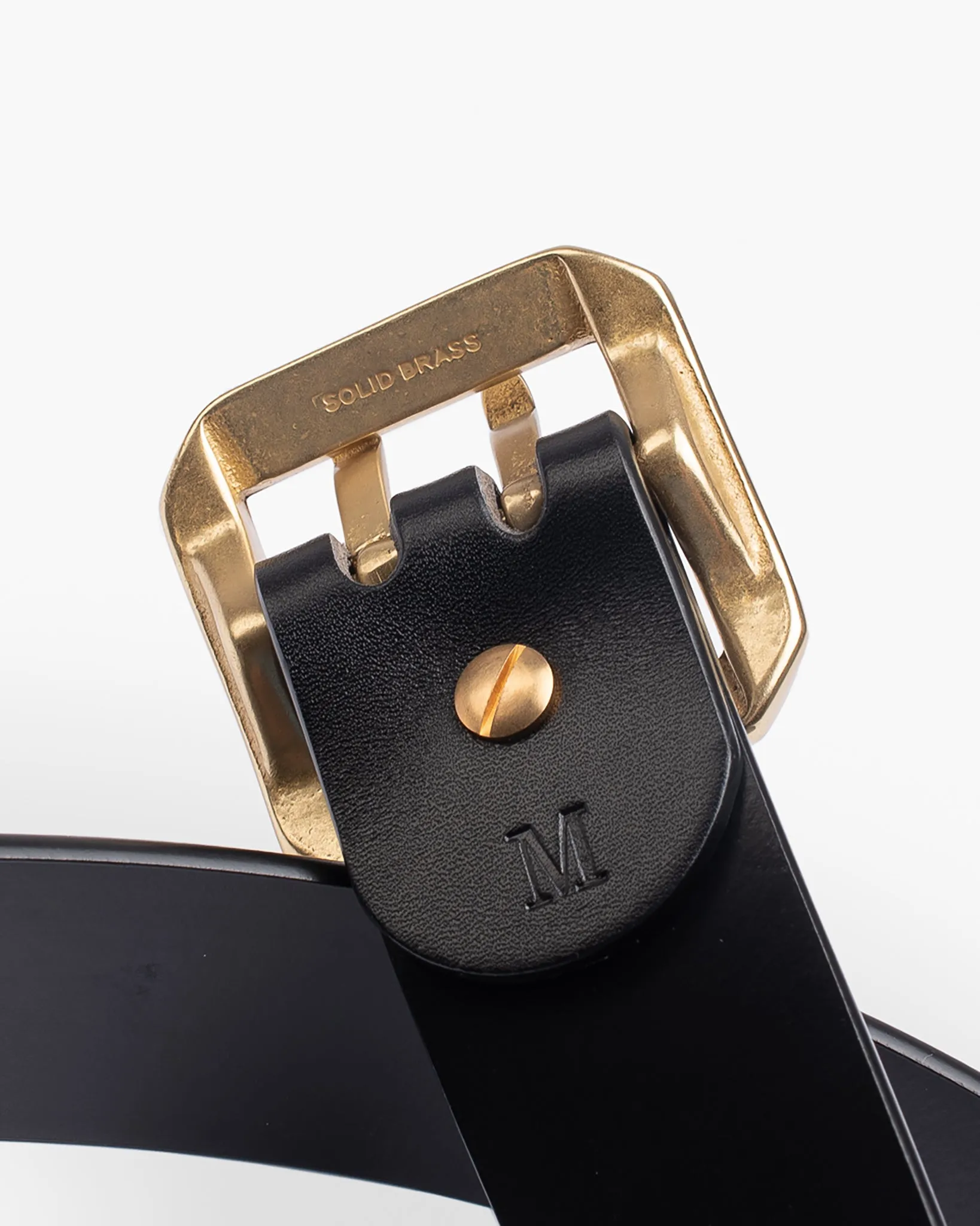 OGL Double Prong Garrison Buckle Leather Belt - Black sold by Iron Heart product image thumbnail 5