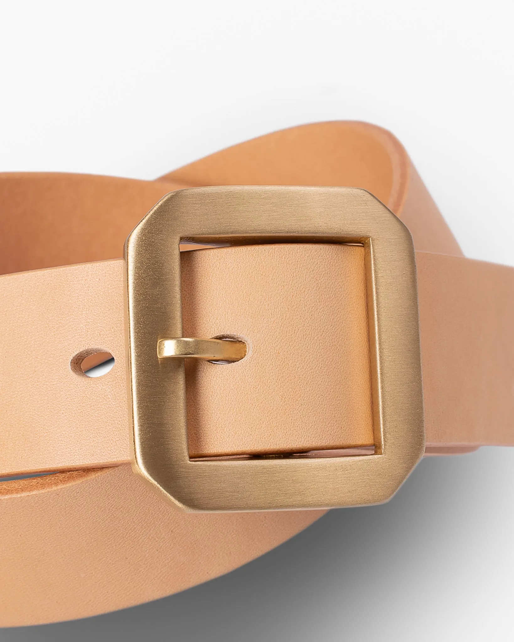 OGL Single Prong Garrison Buckle Leather Belt - Natural sold by Iron Heart product image thumbnail 3