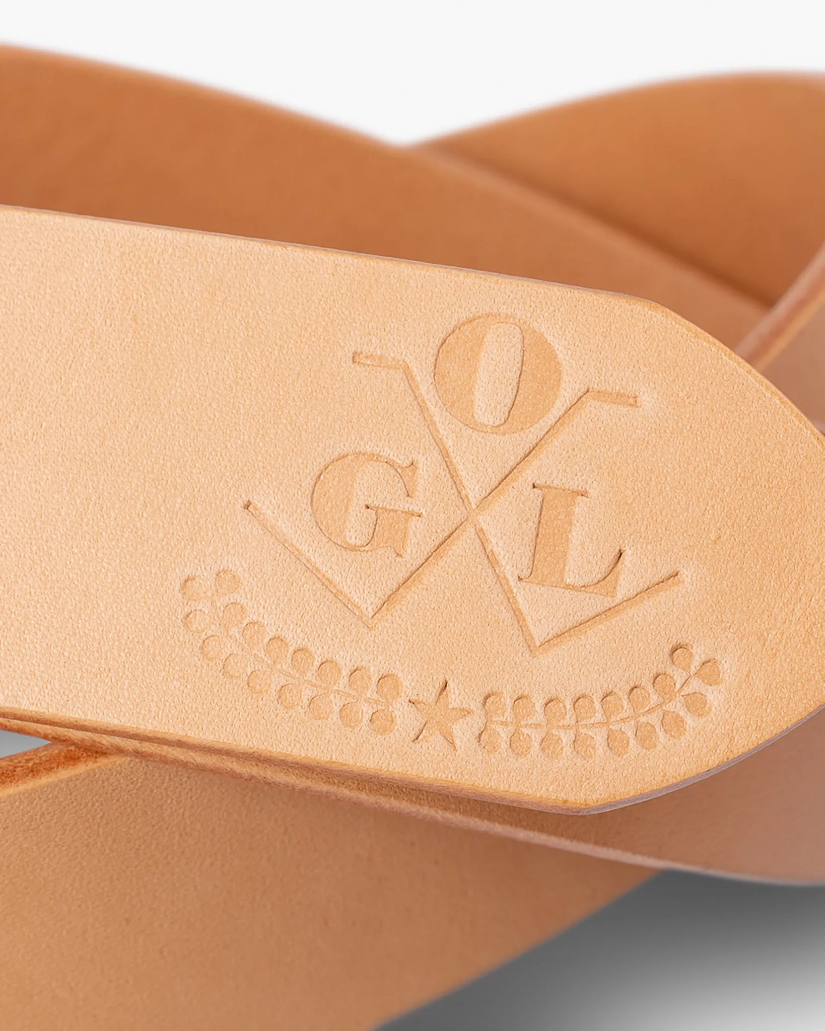 OGL Single Prong Garrison Buckle Leather Belt - Natural sold by Iron Heart product image thumbnail 4