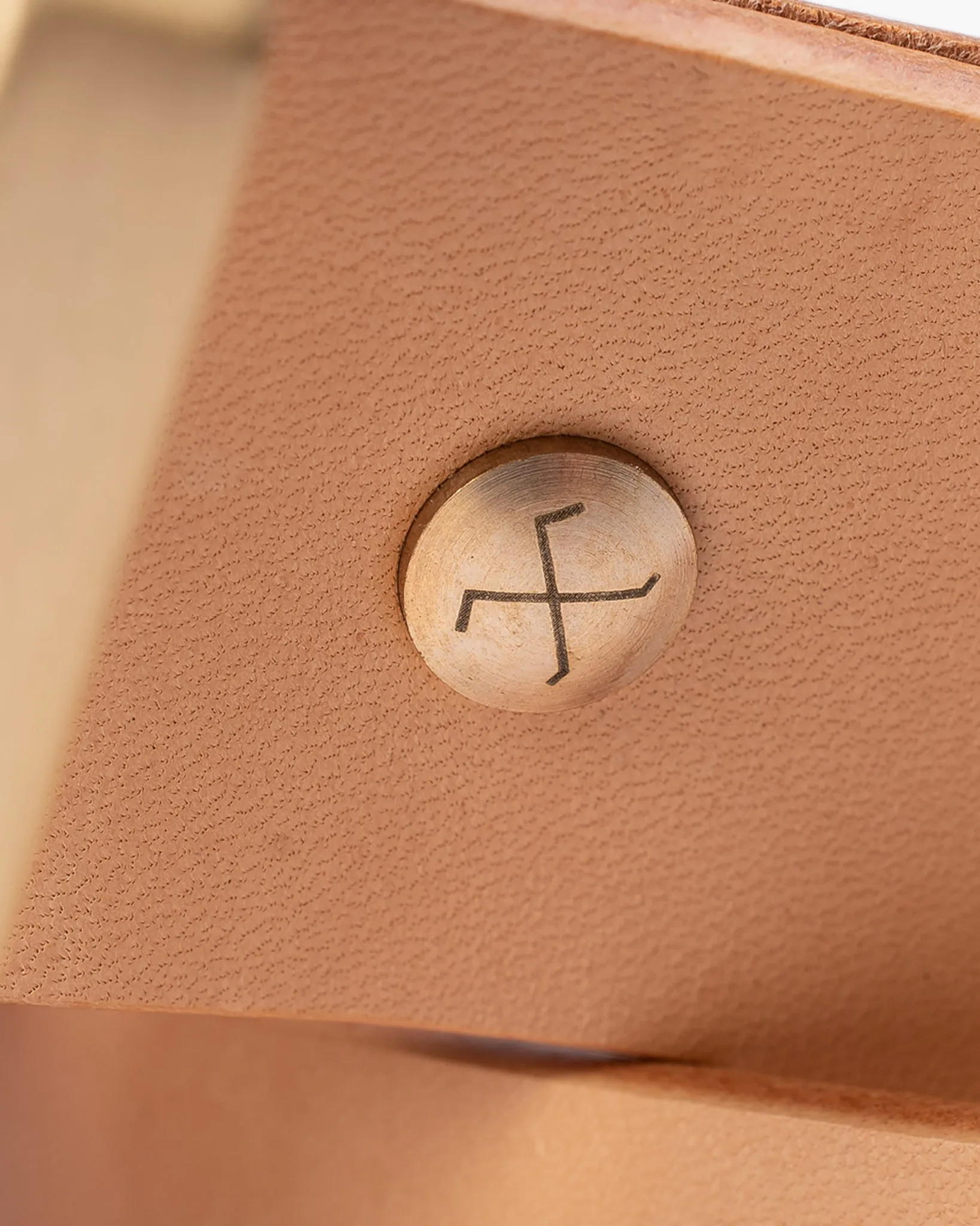 OGL Single Prong Garrison Buckle Leather Belt - Natural sold by Iron Heart product image thumbnail 5