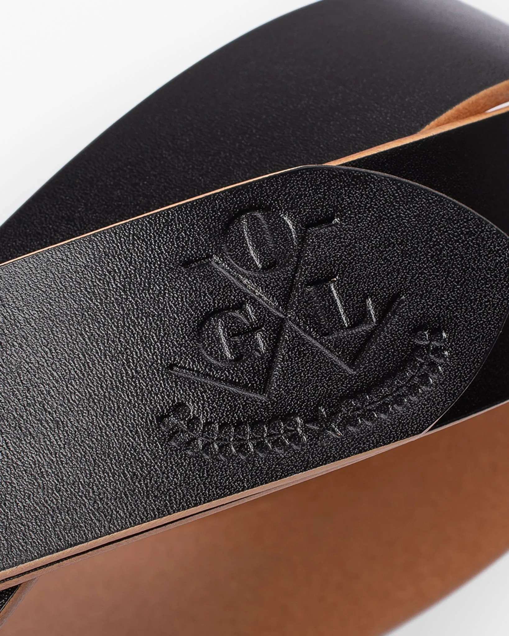 OGL Single Prong Garrison Buckle Leather Belt - Hand-Dyed Black sold by Iron Heart product image thumbnail 4