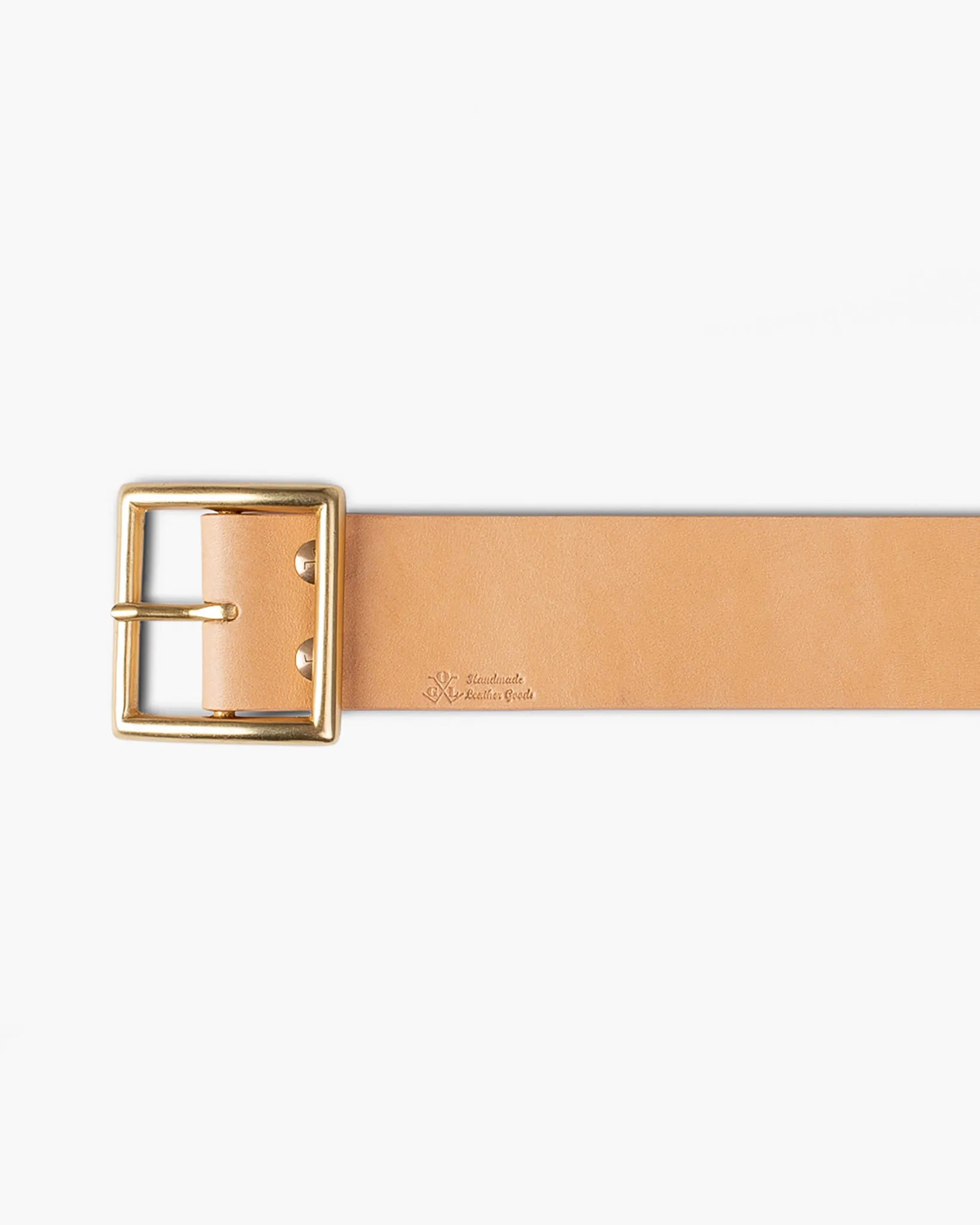 OGL Vintage 1.75" Leather Belt - Natural sold by Iron Heart product image thumbnail 5