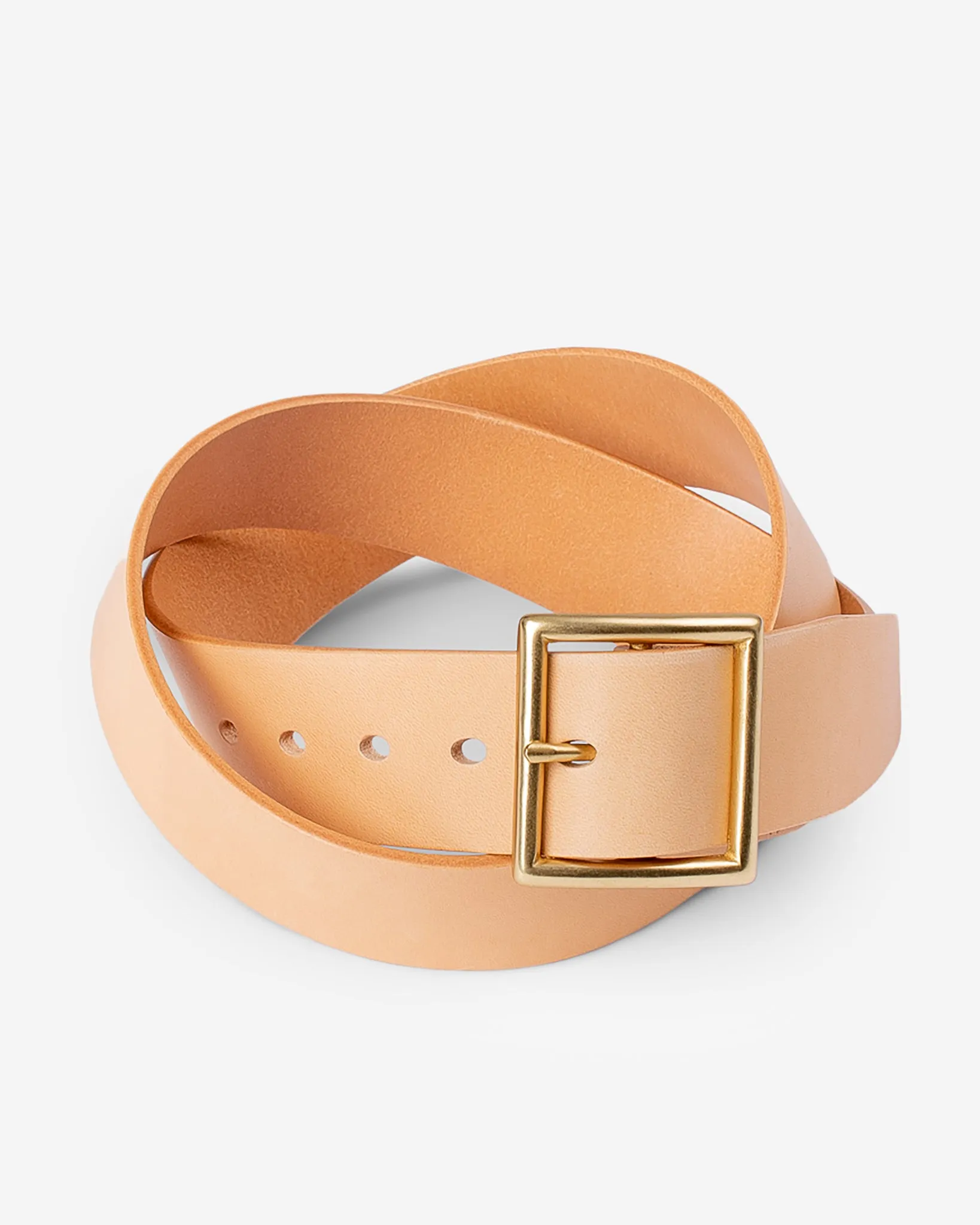 OGL Vintage 1.75" Leather Belt - Natural sold by Iron Heart