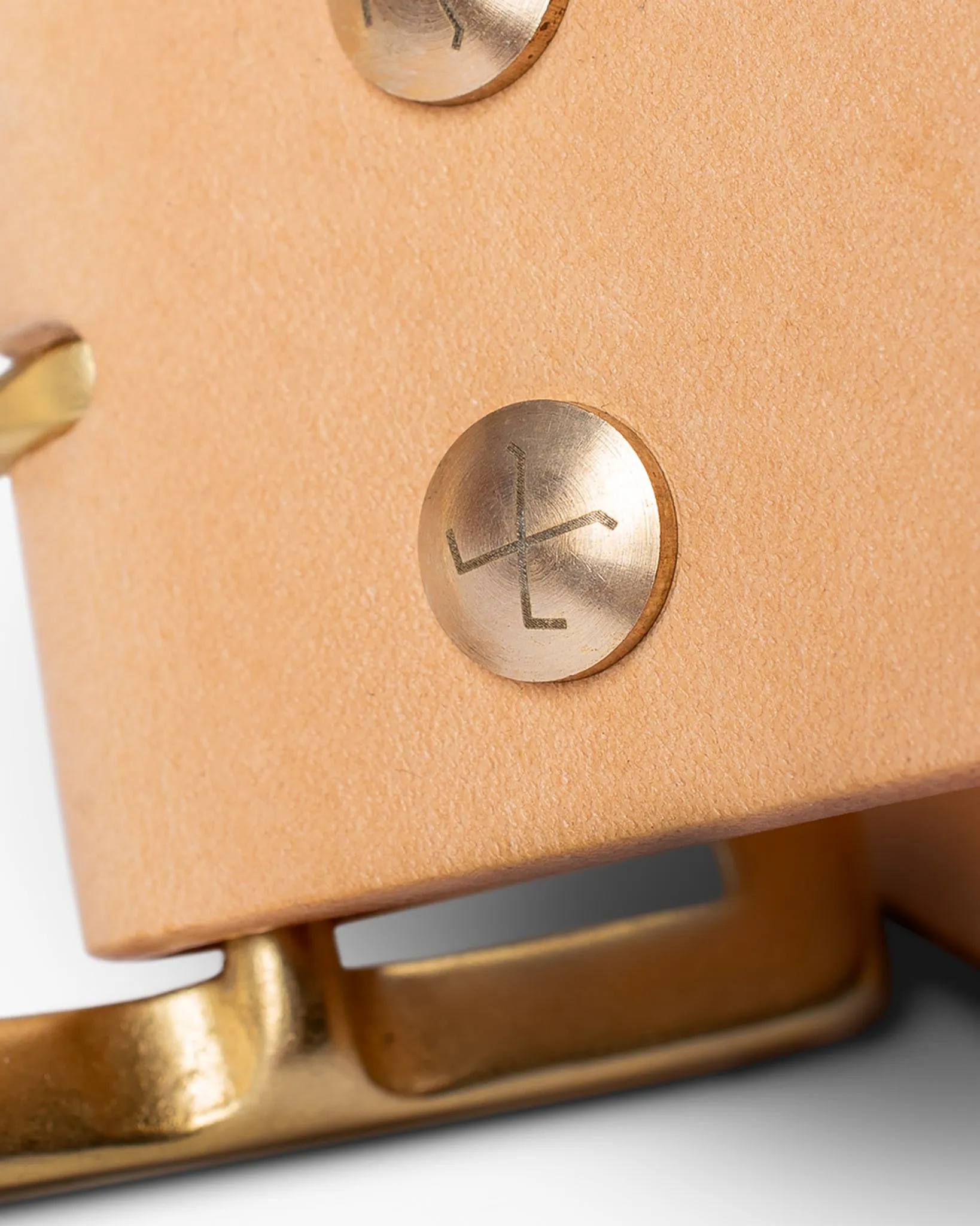 OGL Vintage 1.75" Leather Belt - Natural sold by Iron Heart product image thumbnail 4