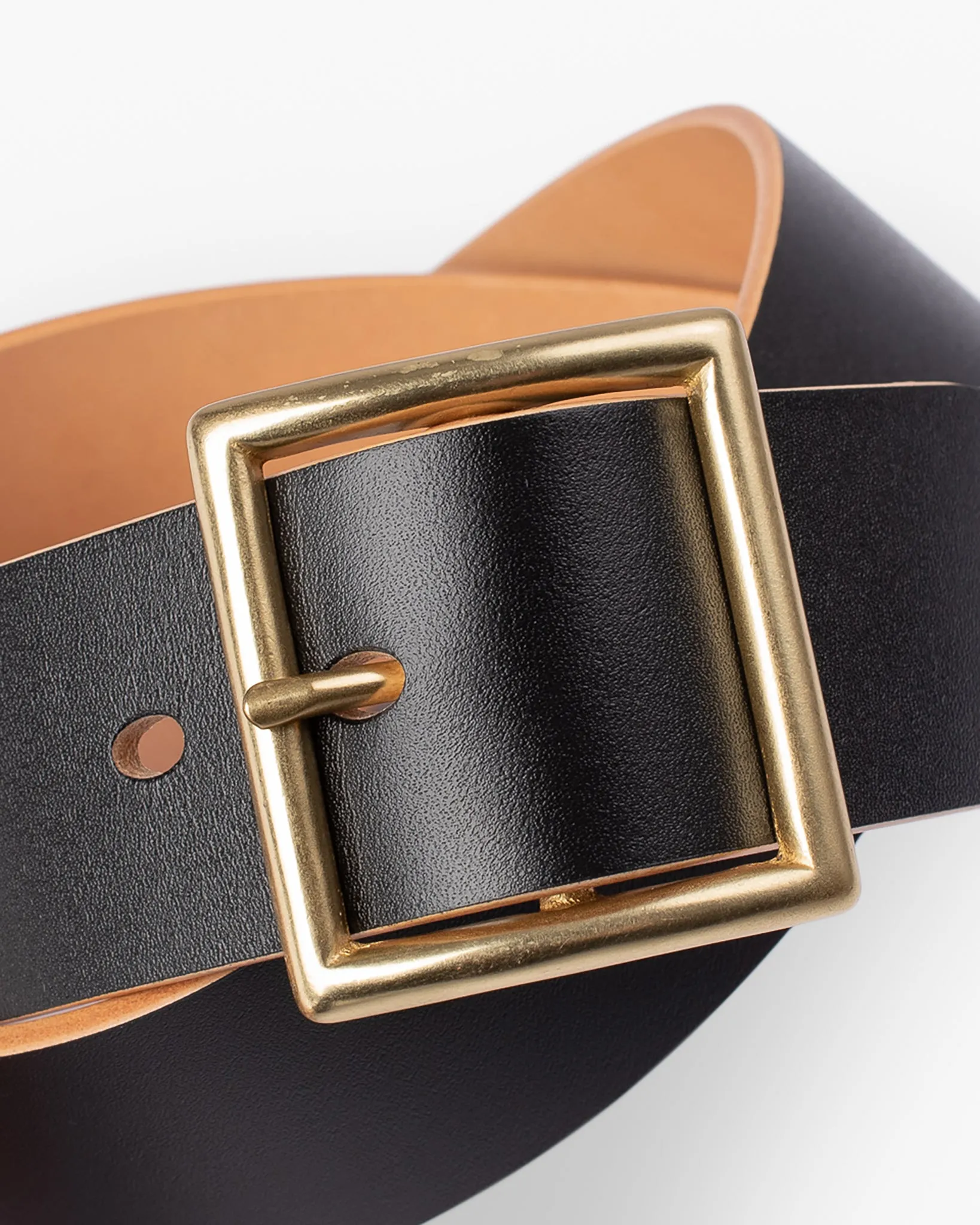 OGL Vintage 1.75" Leather Belt - Hand-Dyed Black sold by Iron Heart product image thumbnail 3