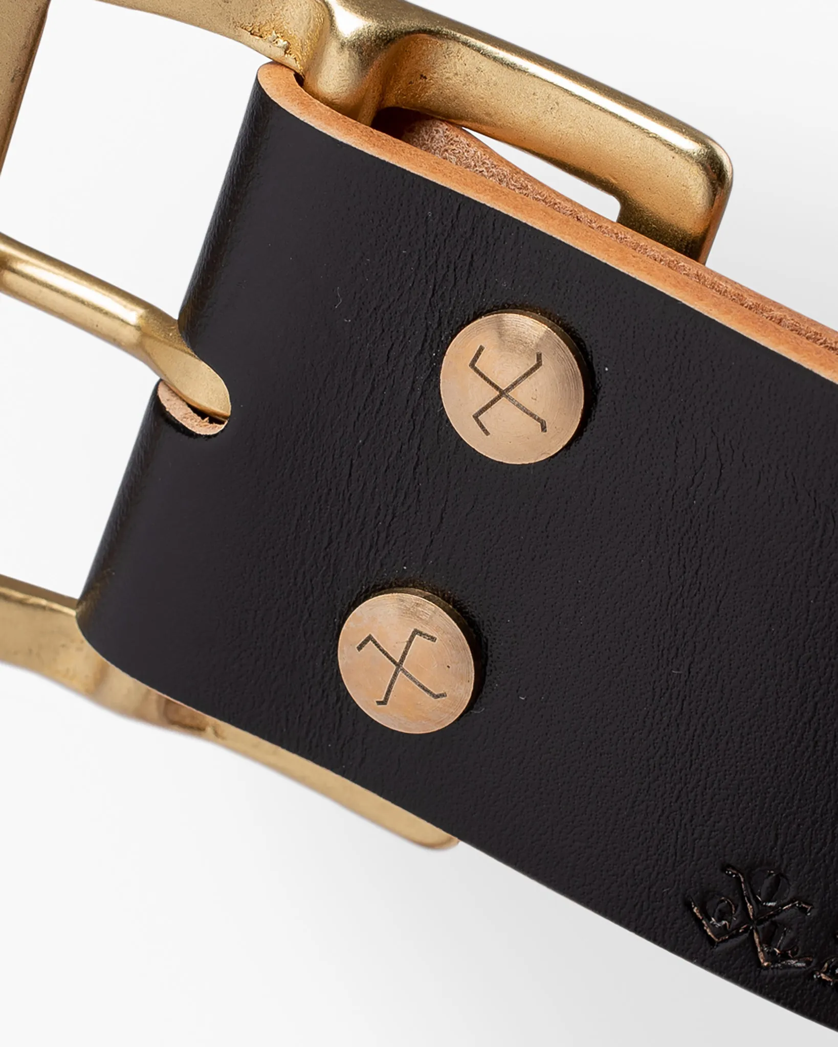 OGL Vintage 1.75" Leather Belt - Hand-Dyed Black sold by Iron Heart product image thumbnail 4