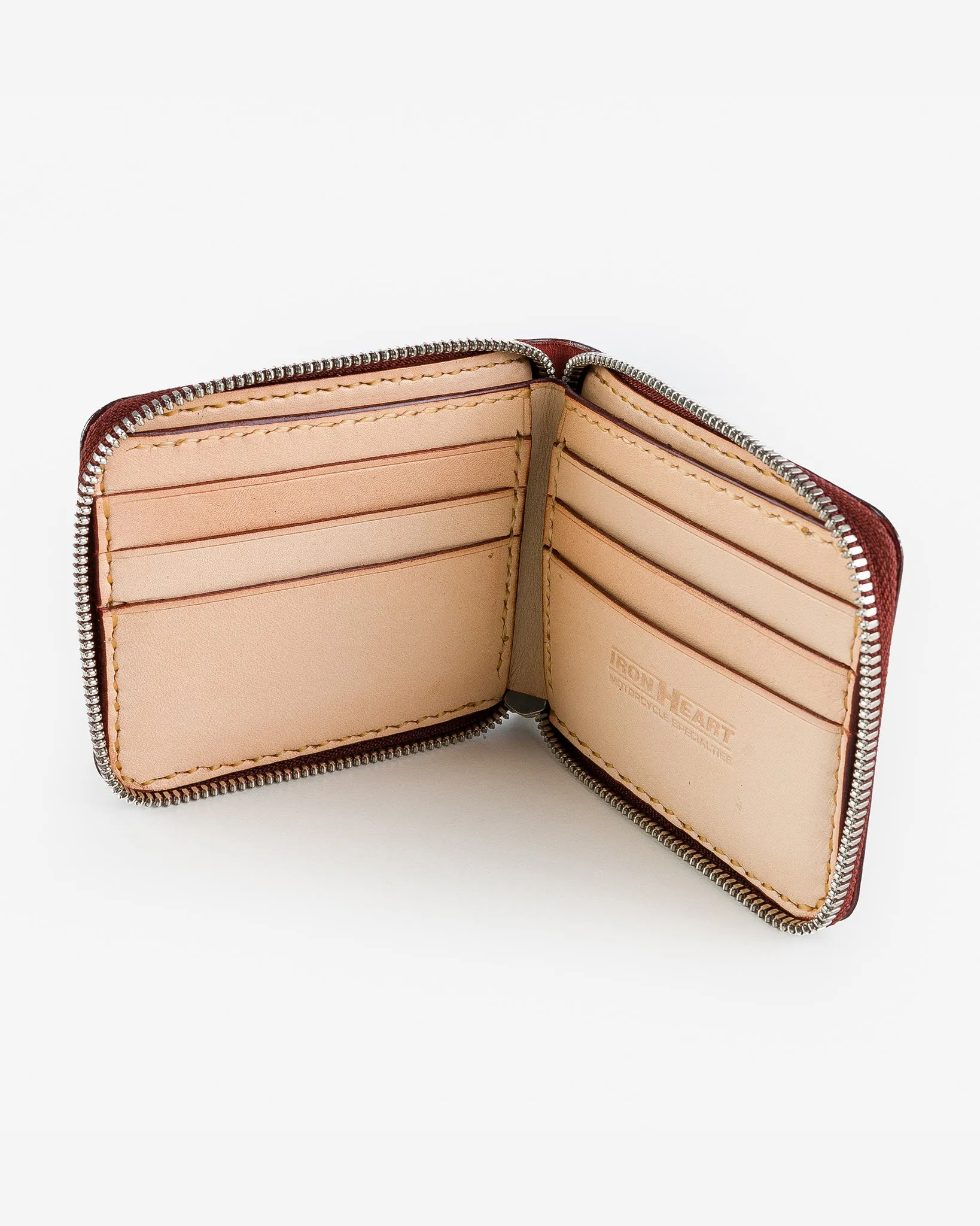 Zip-Secured Shell Cordovan Wallet - Oxblood sold by Iron Heart product image thumbnail 2