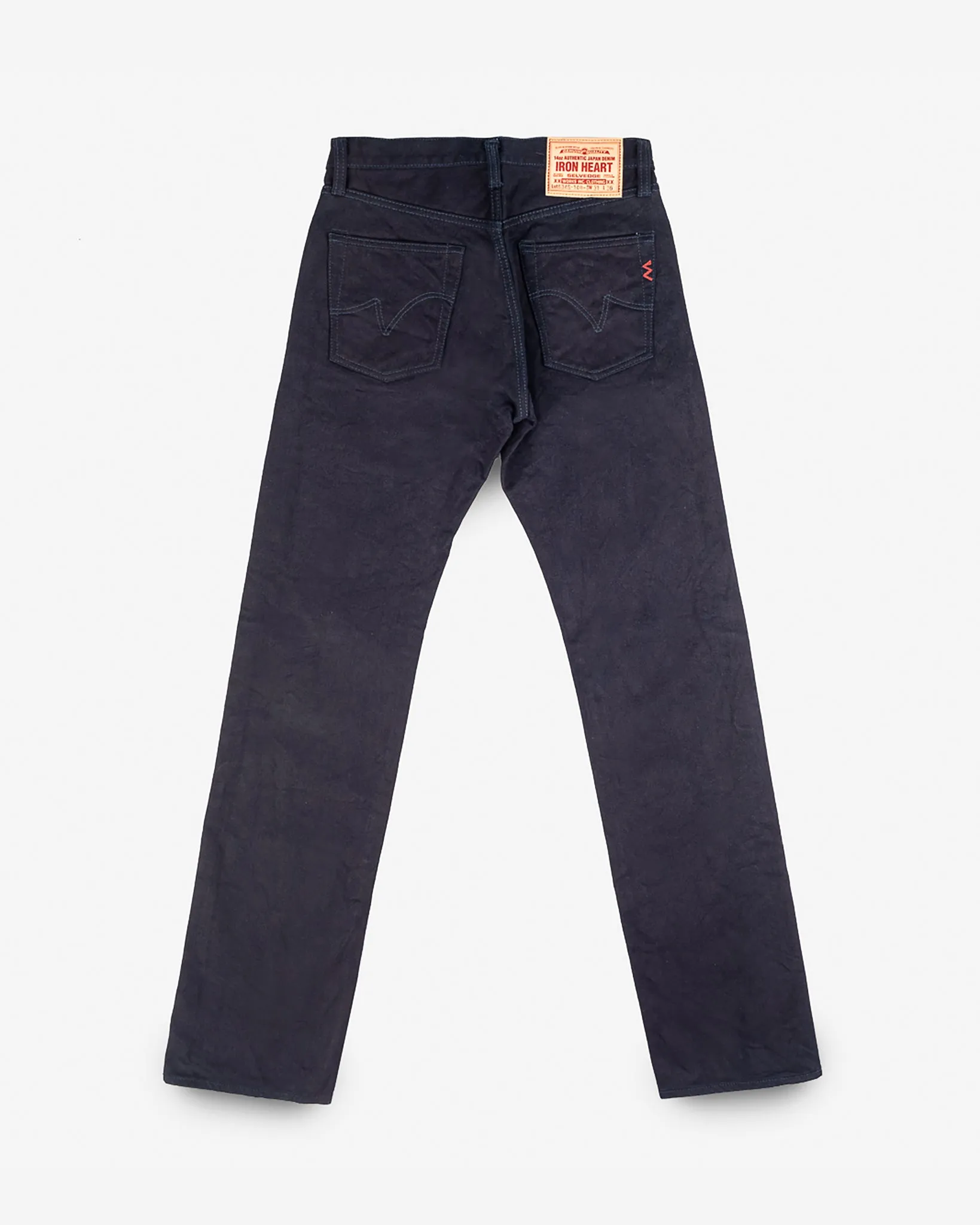 14oz Selvedge Denim Straight Cut Jeans - Indigo/Black sold by Iron Heart product image thumbnail 5