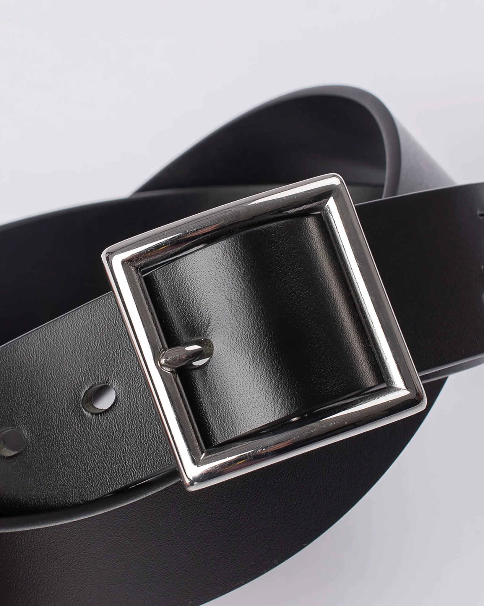 OGL Vintage Buckle Leather Belt - Black sold by Iron Heart product image thumbnail 3
