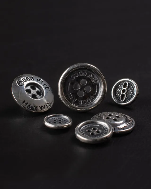 GOOD ART HLYWD Buttons (6 Styles) - Sterling Silver sold by Iron Heart