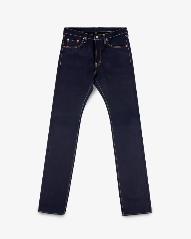 25oz Selvedge Denim Slim Cut Jeans - Indigo/Black sold by Iron Heart