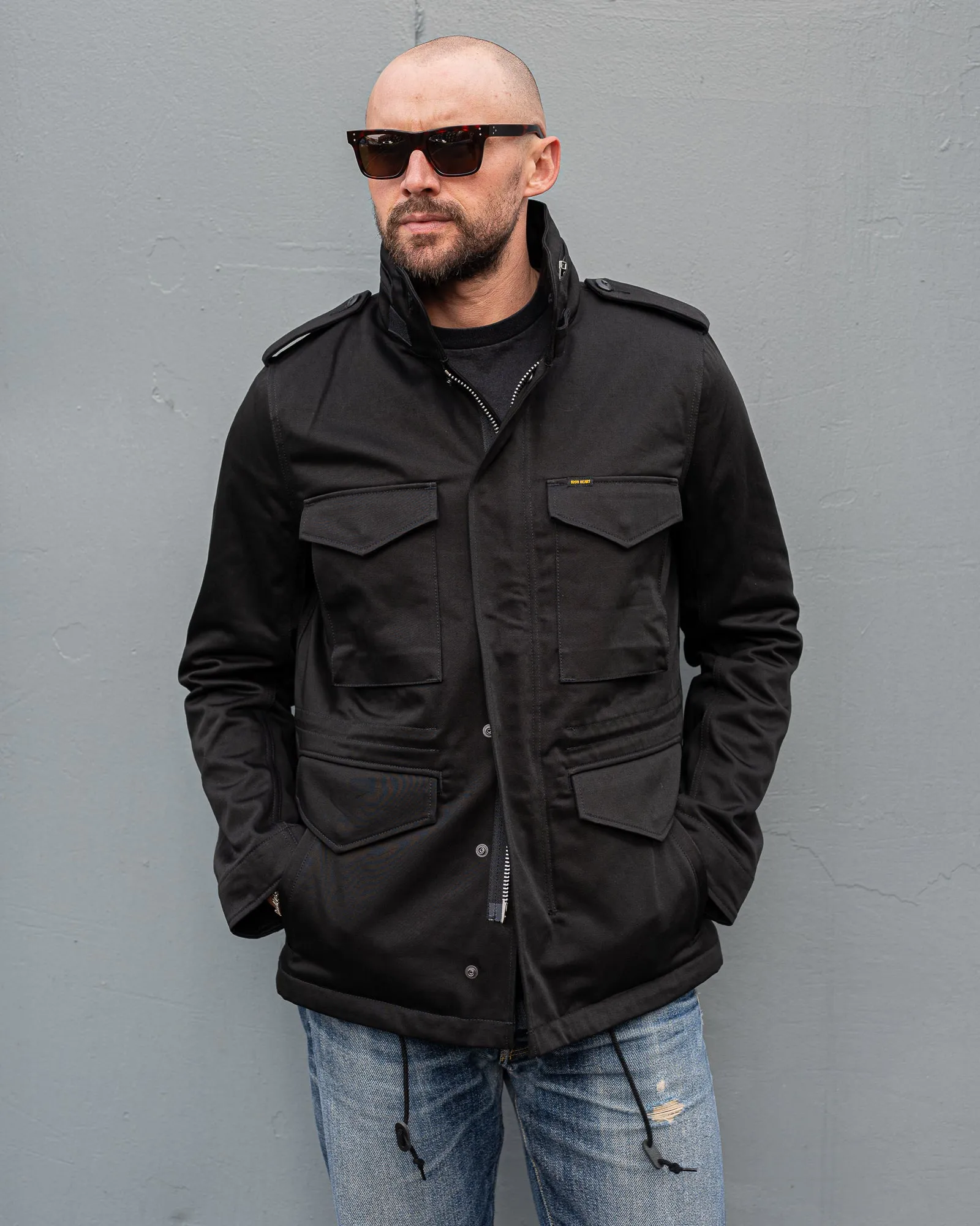 Sateen M65 Field Jacket - Black sold by Iron Heart product image thumbnail 4