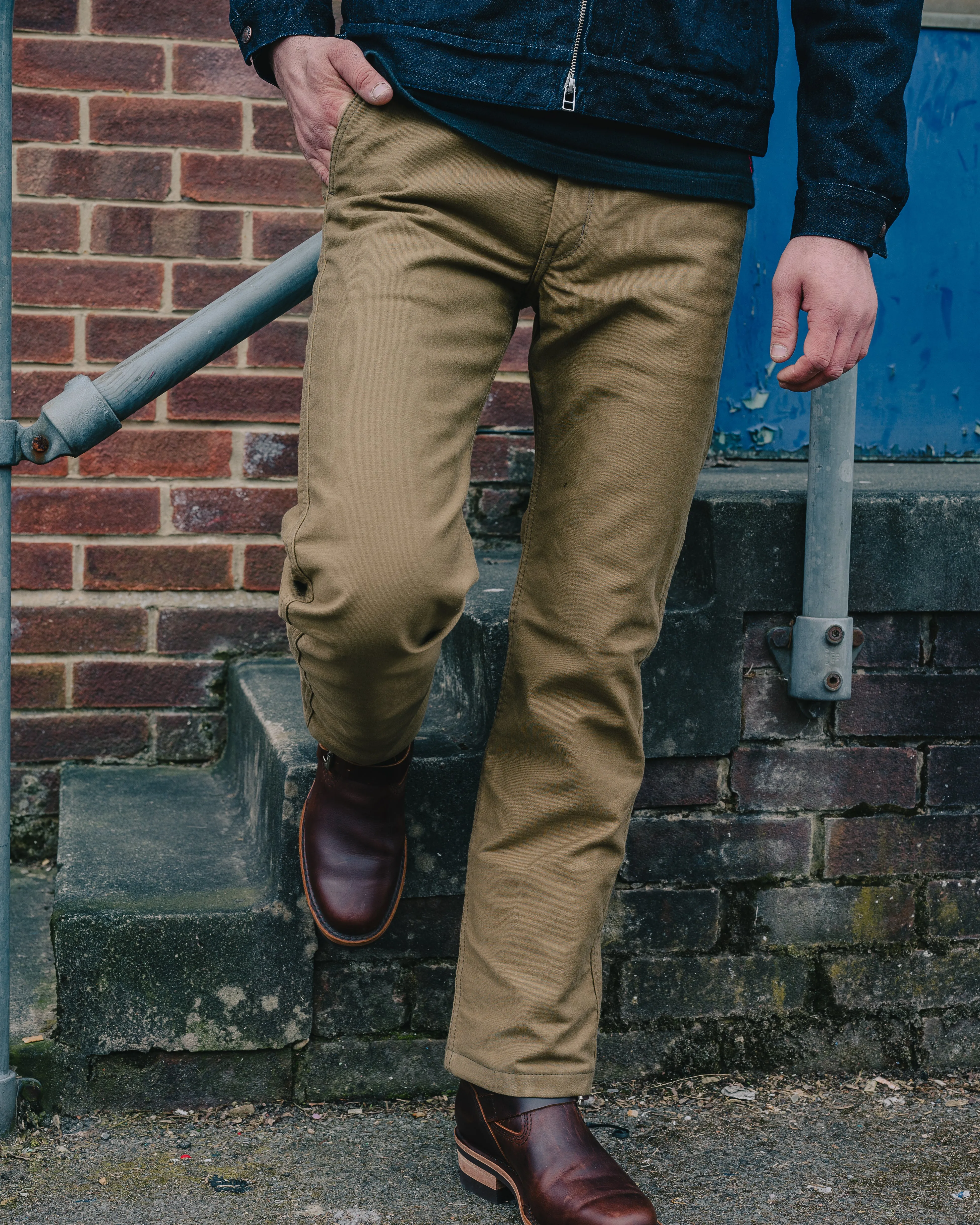 11oz Cotton Whipcord Work Pants - Khaki sold by Iron Heart product image thumbnail 4