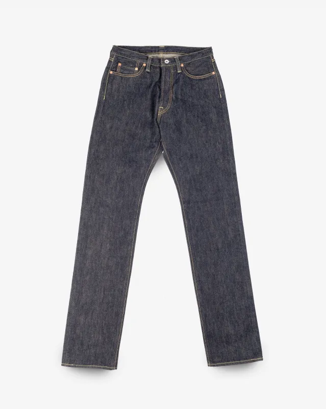 21oz Selvedge Denim Relaxed Tapered Cut Jeans - Indigo sold by Iron Heart