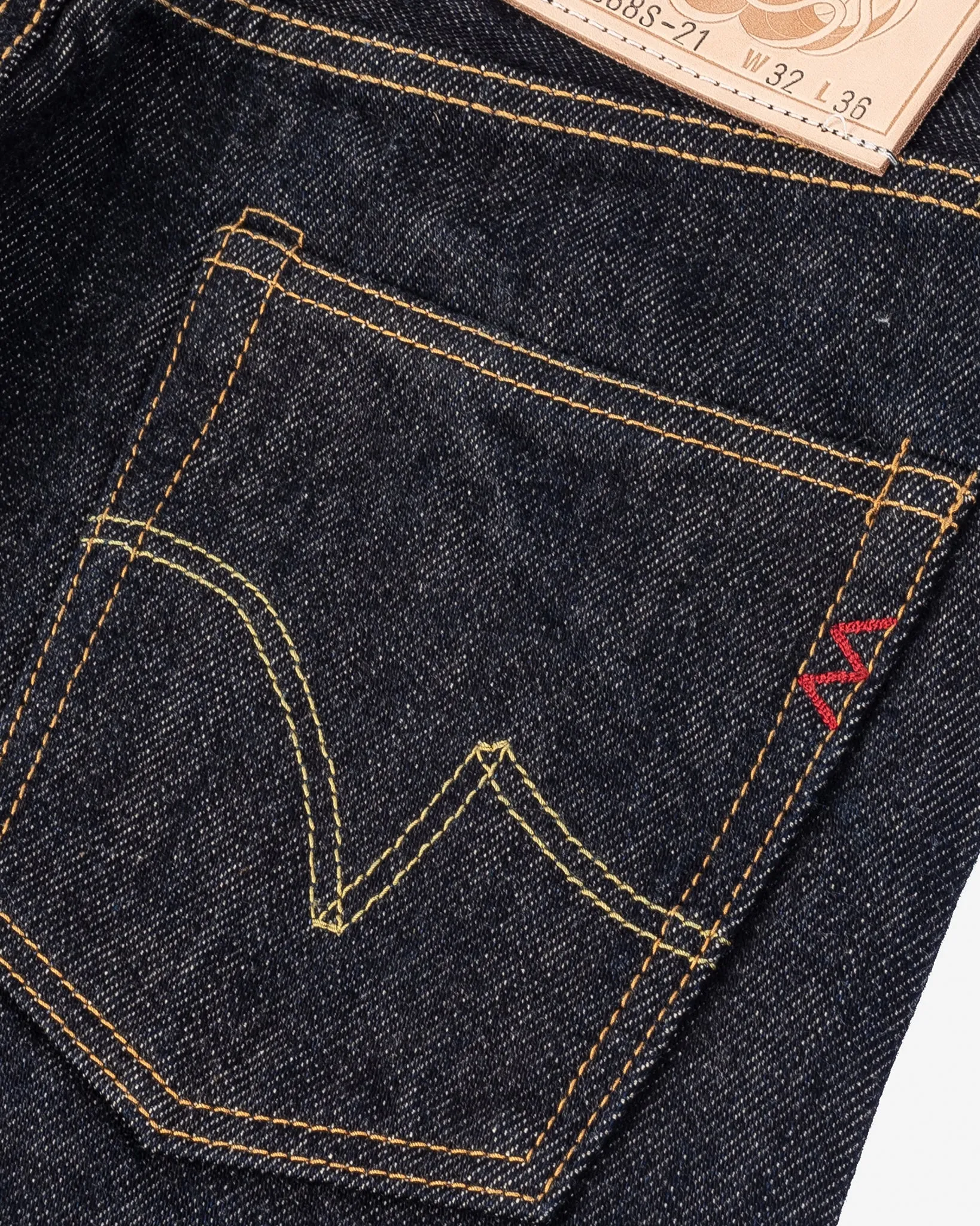 21oz Selvedge Denim Relaxed Tapered Cut Jeans - Indigo sold by Iron Heart product image thumbnail 3