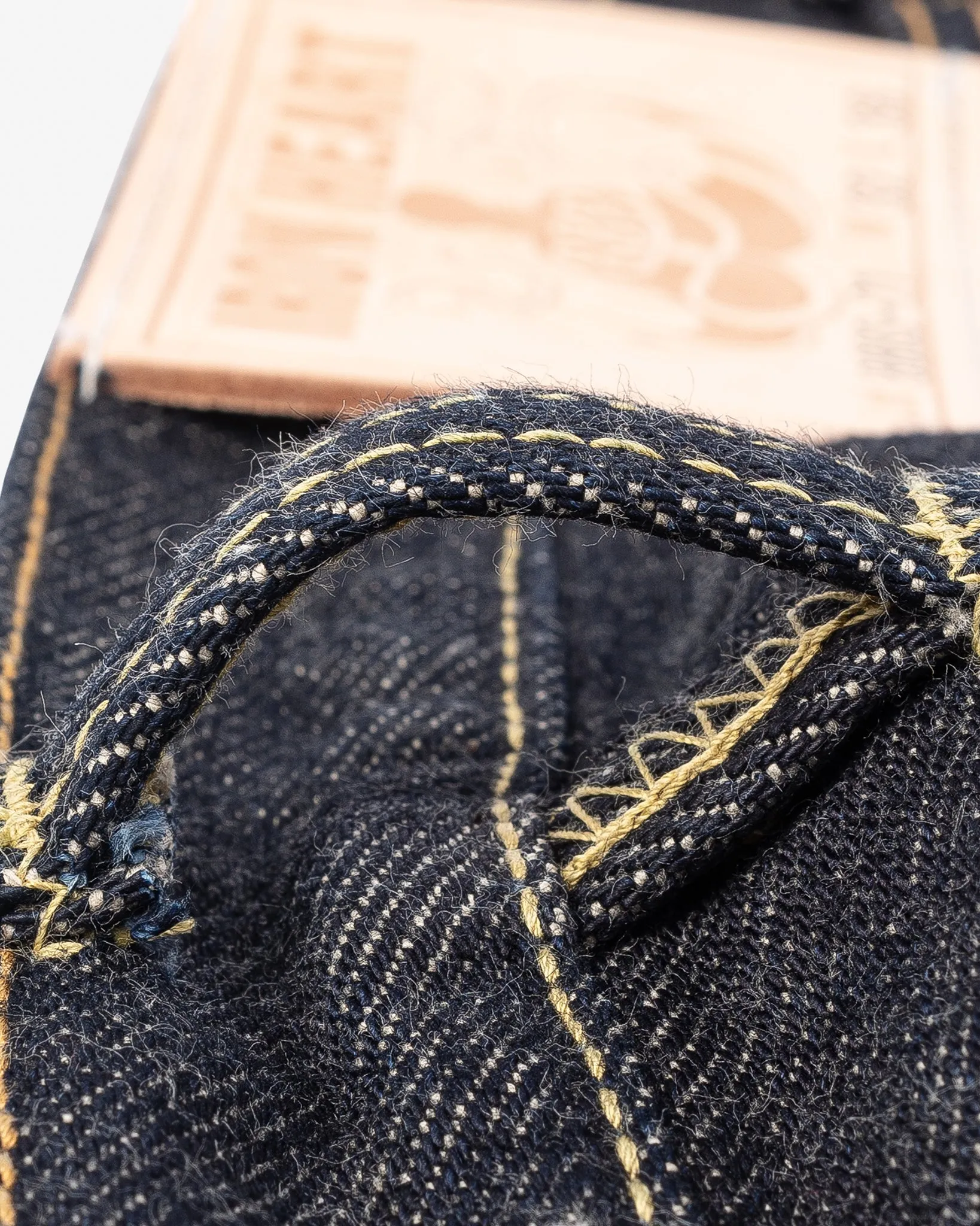 21oz Selvedge Denim Relaxed Tapered Cut Jeans - Indigo sold by Iron Heart product image thumbnail 5