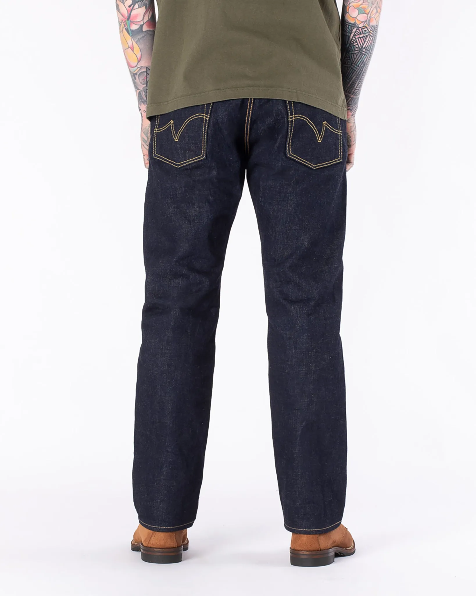 18oz Vintage Selvedge Denim Straight Cut Jeans - Indigo sold by Iron Heart product image thumbnail 3