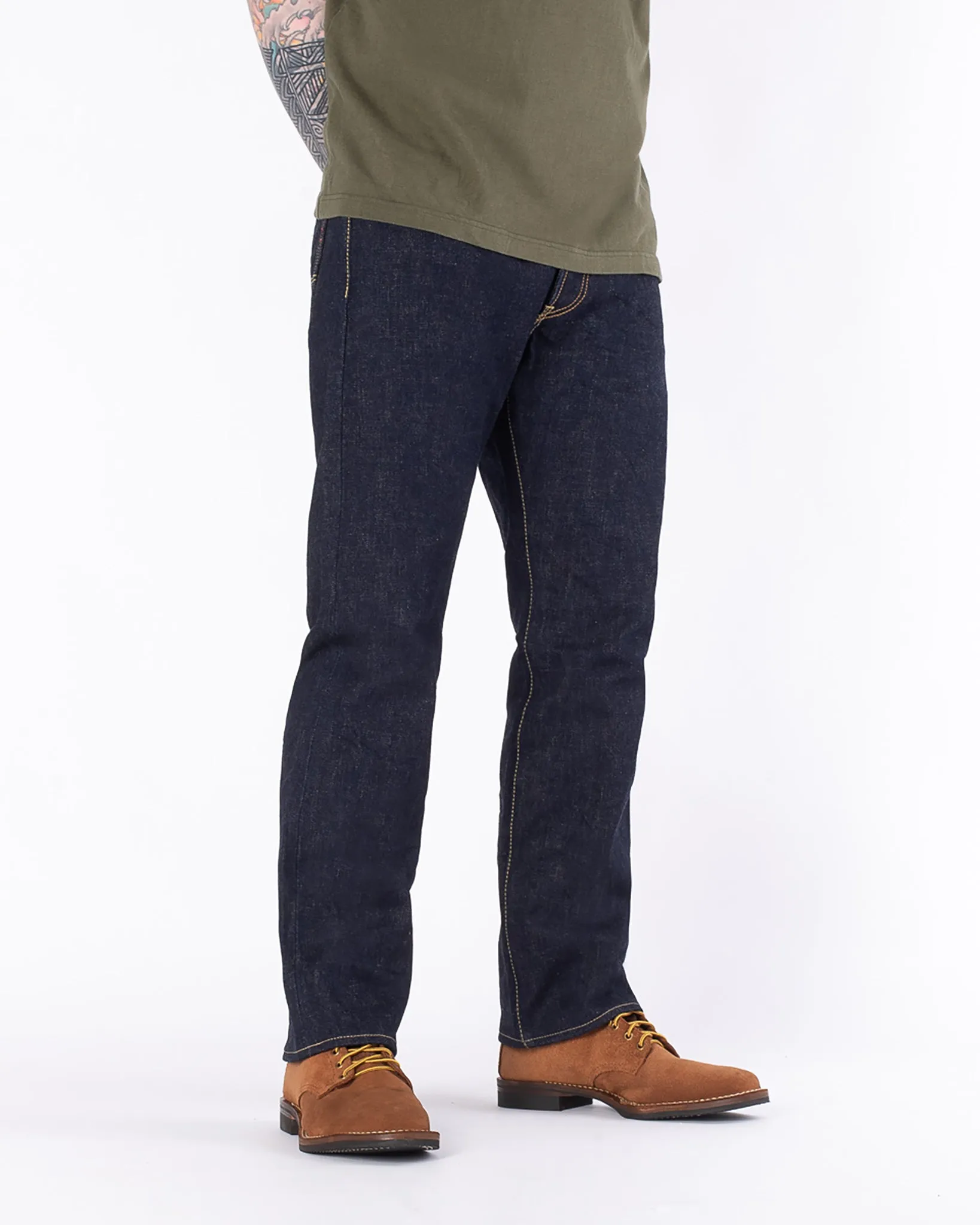 18oz Vintage Selvedge Denim Straight Cut Jeans - Indigo sold by Iron Heart product image thumbnail 2