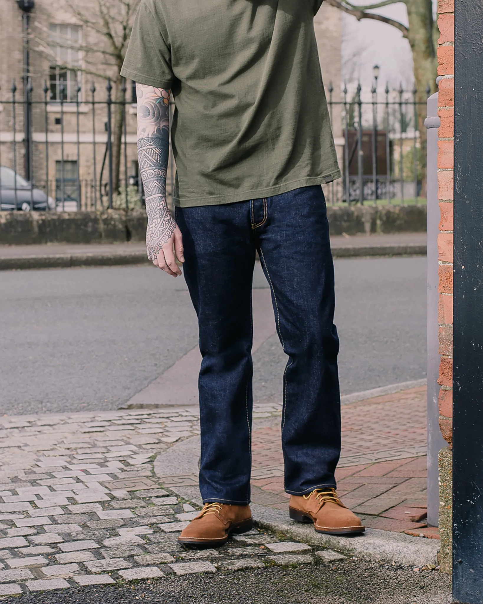 18oz Vintage Selvedge Denim Straight Cut Jeans - Indigo sold by Iron Heart product image thumbnail 4