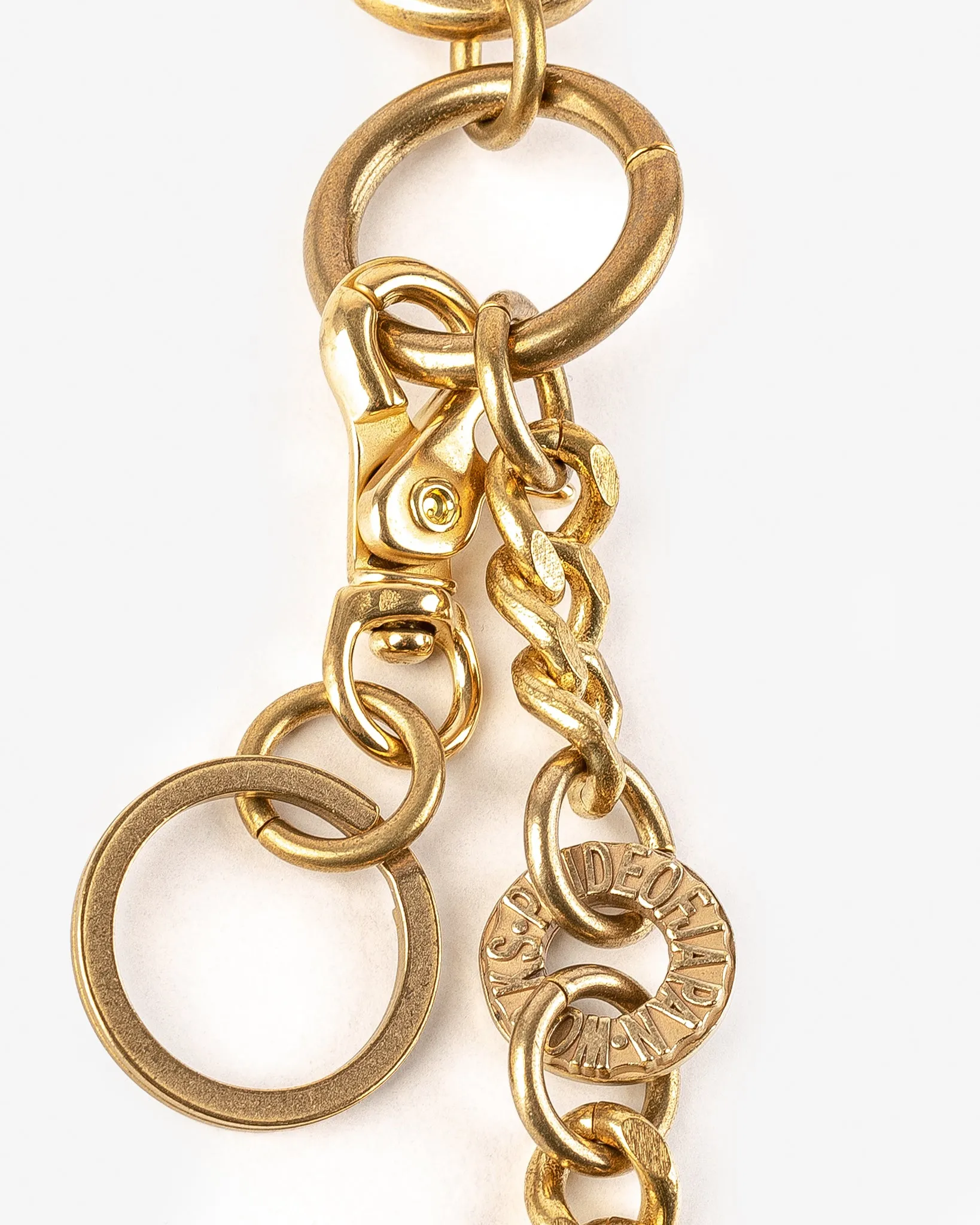 Wallet Chain with Large Clip and Keyring - Brass sold by Iron Heart product image thumbnail 4