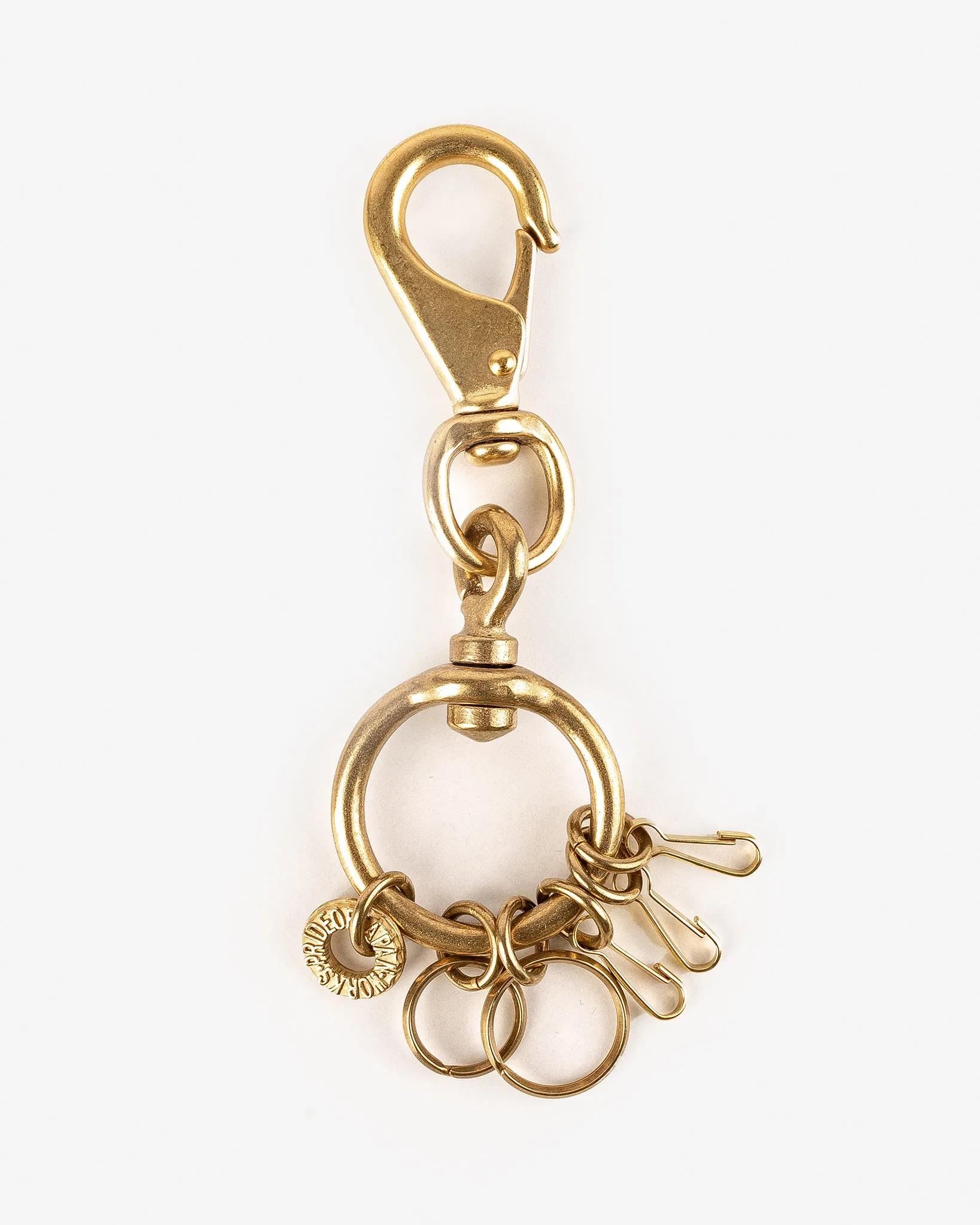 Large Clip with Rings and Clips - Brass sold by Iron Heart