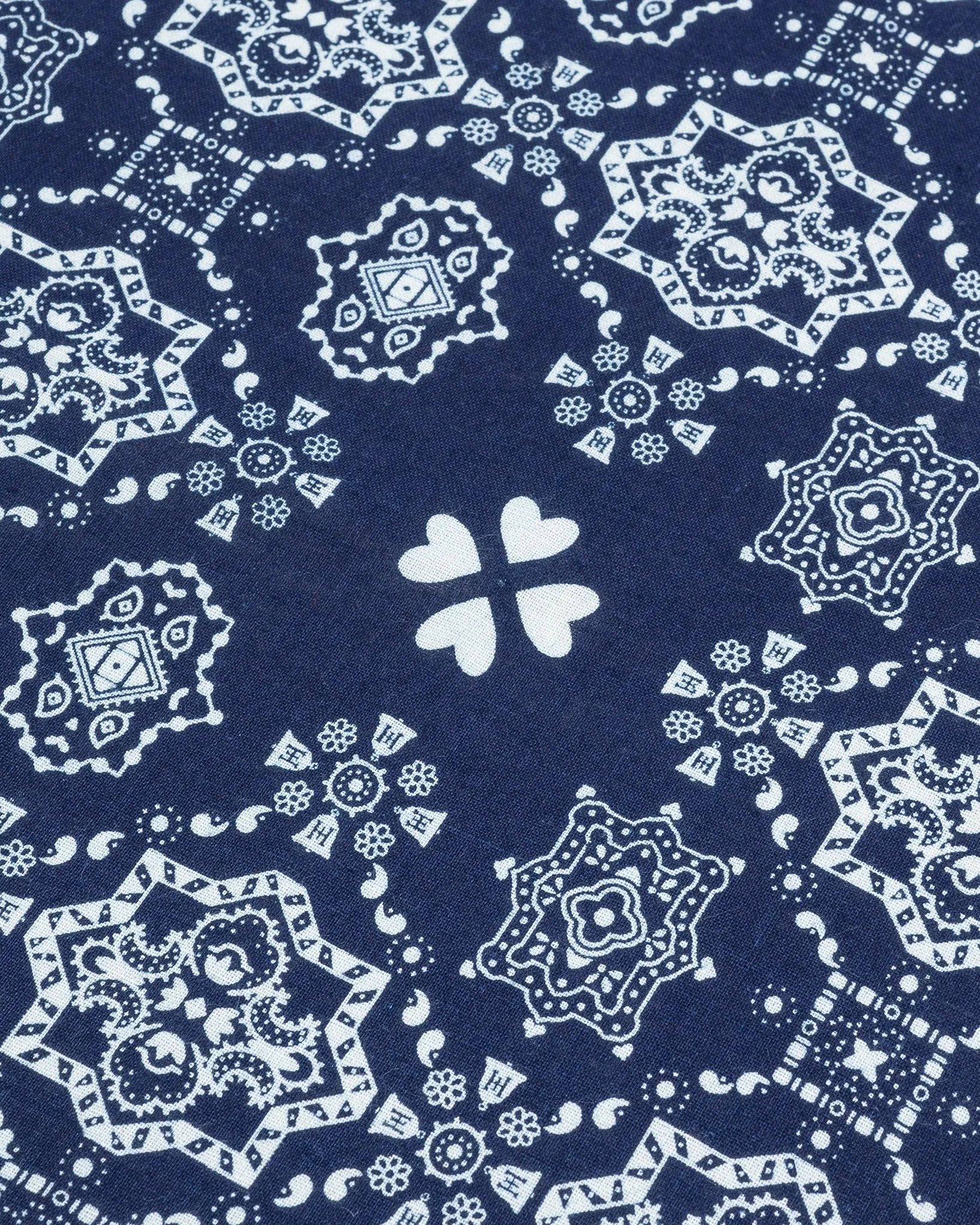 Iron Heart “Bell” Print Bandana - Indigo sold by Iron Heart product image thumbnail 3