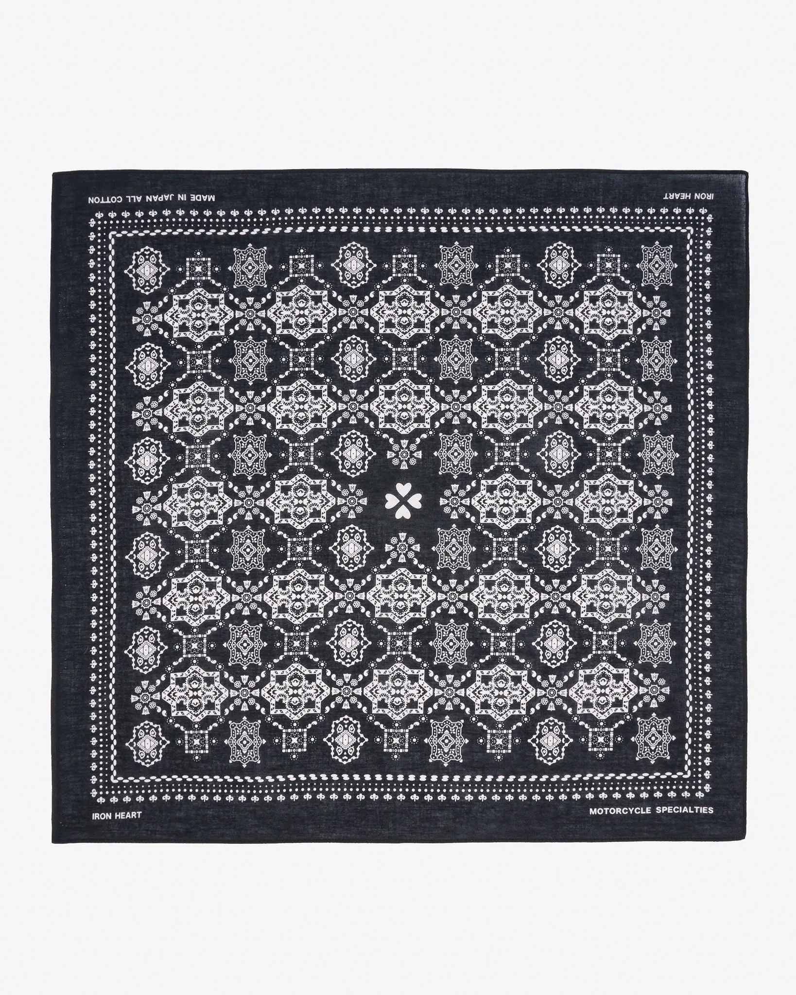 Iron Heart “Bell” Print Bandana - Black sold by Iron Heart