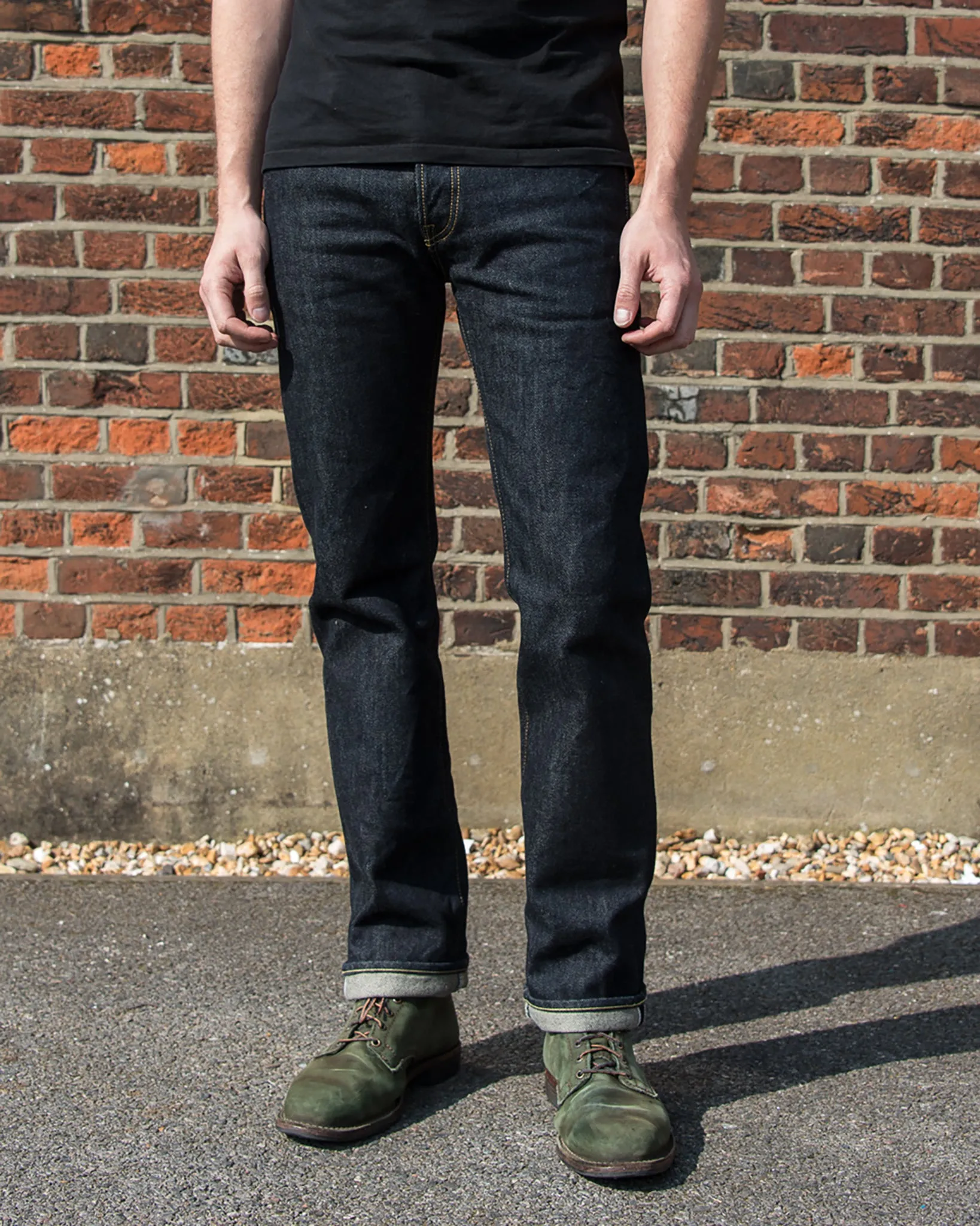 21oz Selvedge Denim Slim Straight Cut Jeans - Indigo sold by Iron Heart product image thumbnail 4
