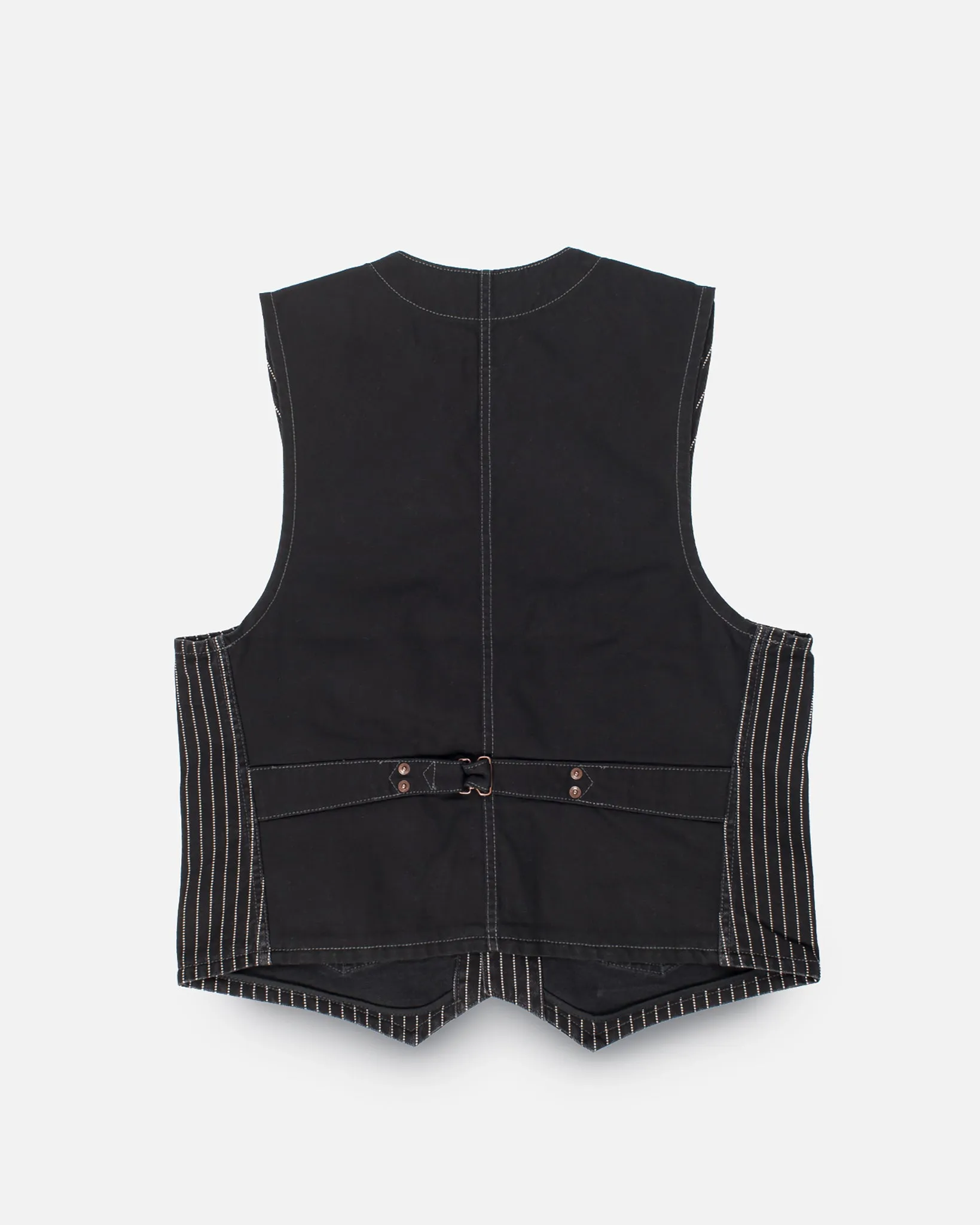 12oz Wabash/Duck Work Vest - Black/Black sold by Iron Heart product image thumbnail 4