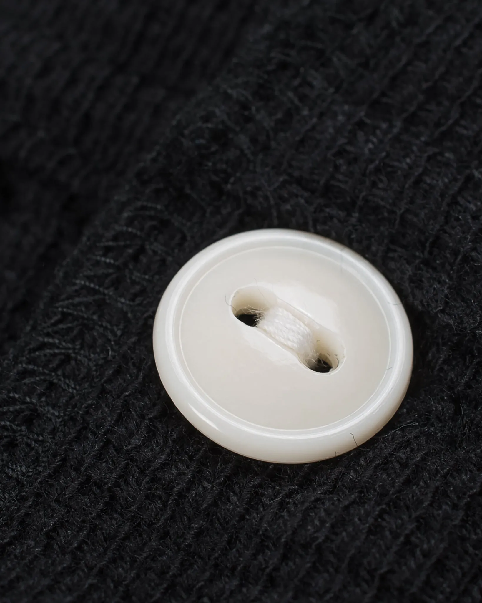 Waffle Knit Long Sleeved Thermal Henley - Black sold by Iron Heart product image thumbnail 5