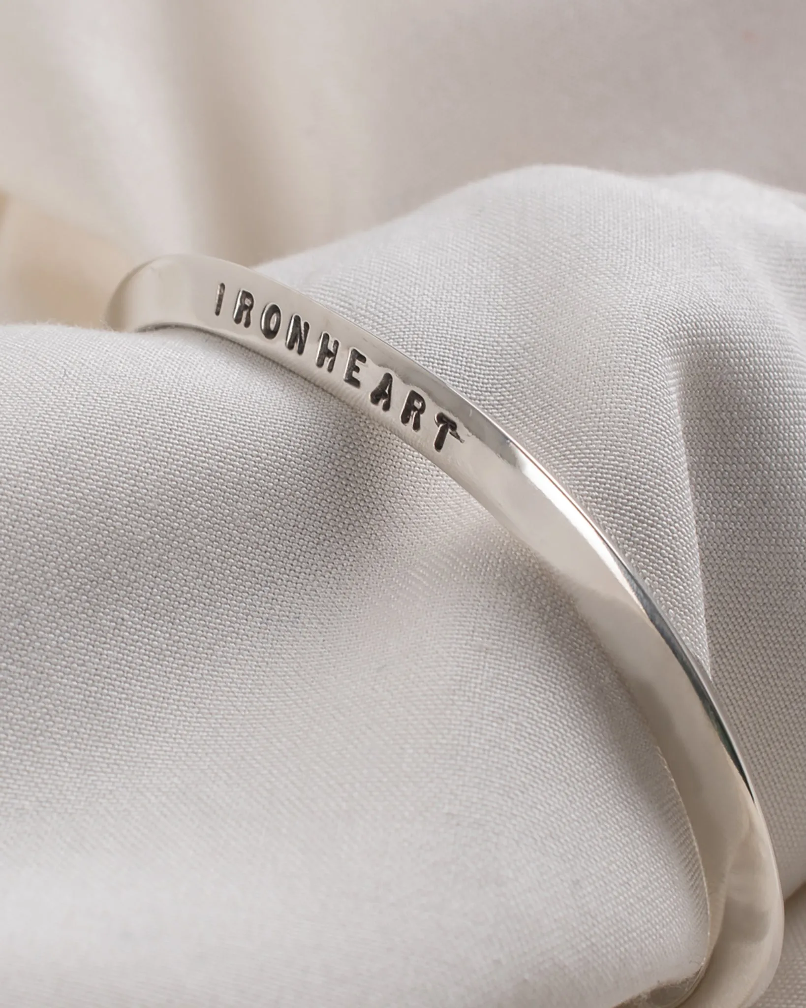 Iron Heart "V" Profile Bangle - Sterling Silver sold by Iron Heart product image thumbnail 3