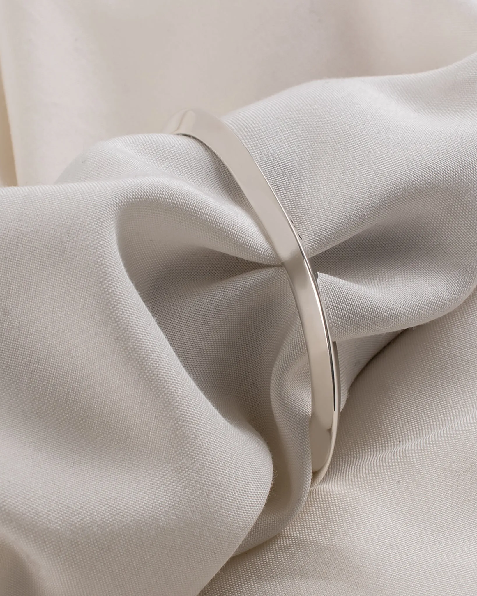 Iron Heart "V" Profile Bangle - Sterling Silver sold by Iron Heart product image thumbnail 2