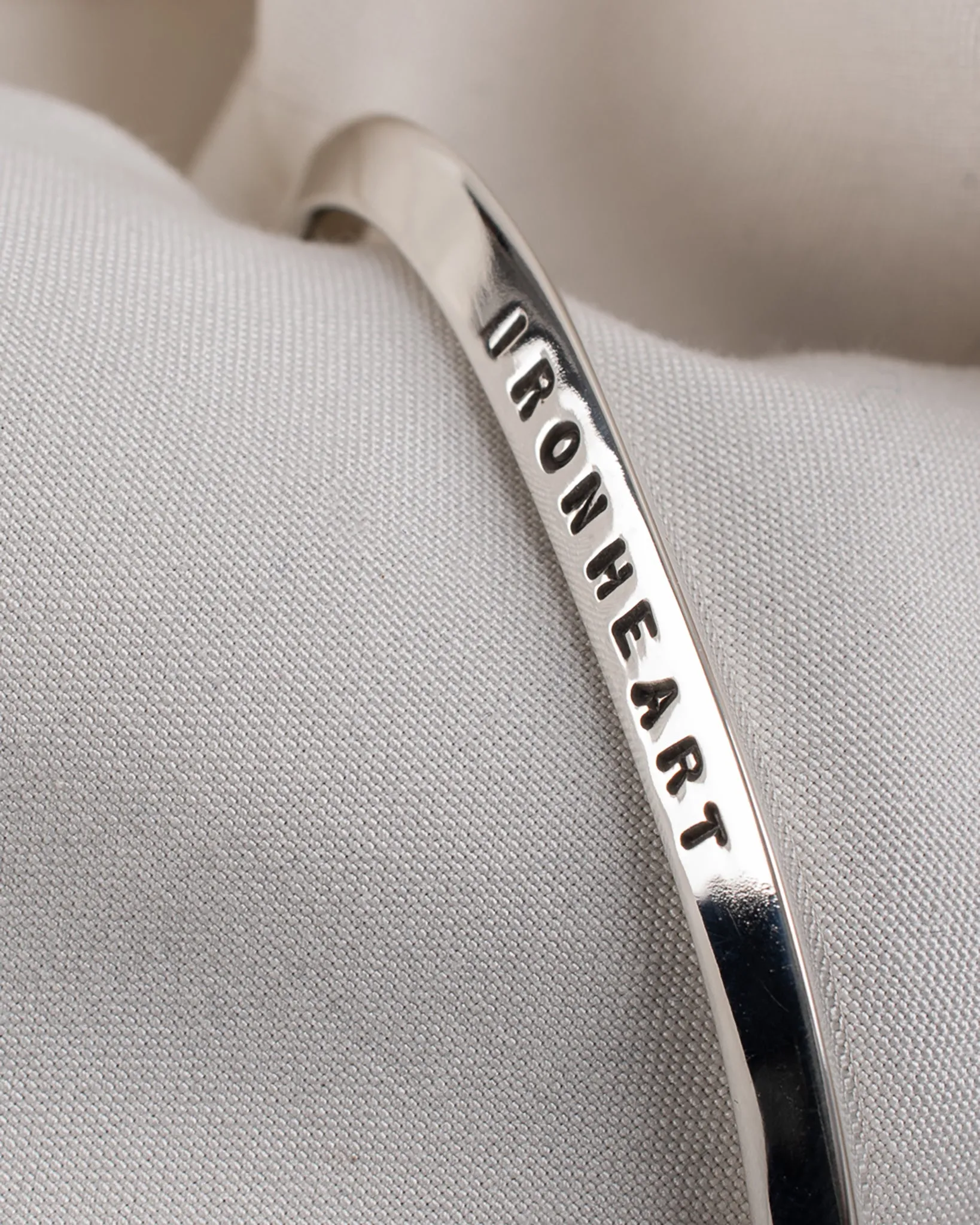 Iron Heart "V" Profile Bangle - Sterling Silver sold by Iron Heart product image thumbnail 5