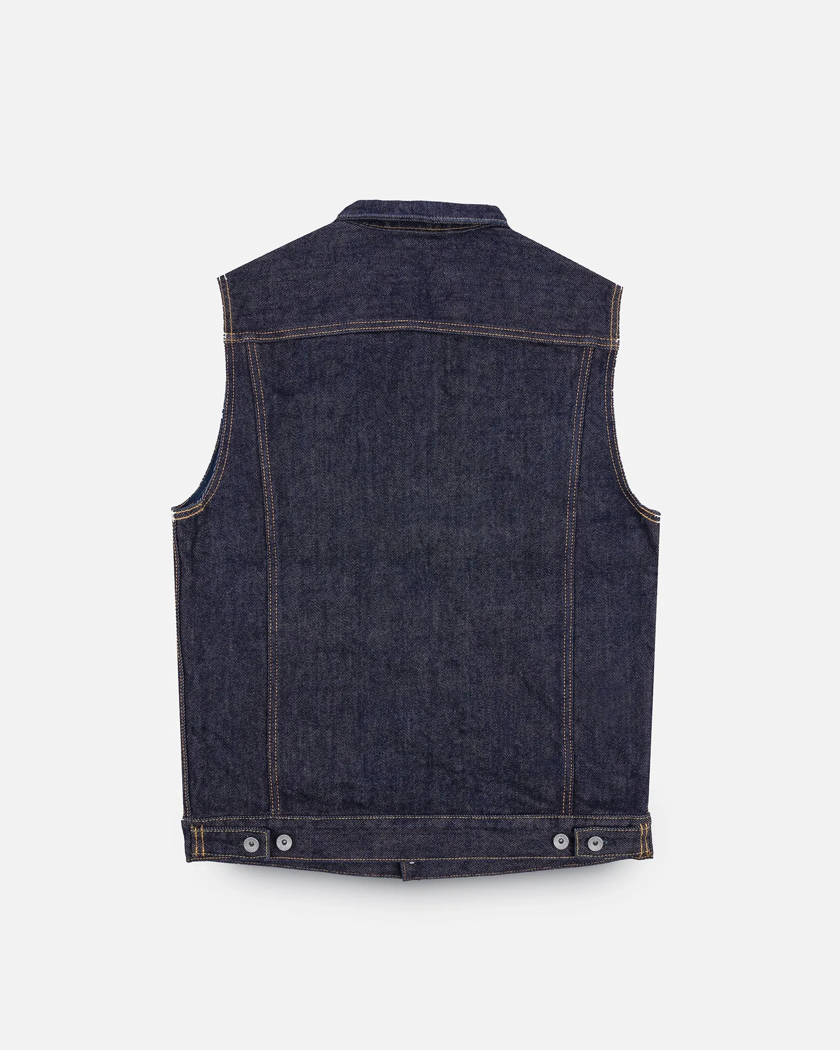 21oz Selvedge Denim Modified Type III Vest - Indigo sold by Iron Heart product image thumbnail 5