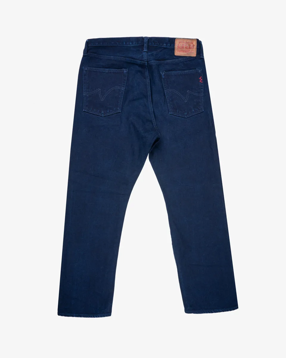 14oz Selvedge Denim Mid/High Rise Tapered Cut Jeans - Indigo/Indigo (IH-888s-14ii) Tag 38, Hemmed to 30.0" sold by Iron Heart product image thumbnail 2