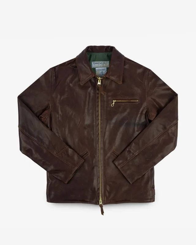 Iron Heart x Simmons Bilt Horsehide Savannah Jacket - Brown sold by Iron Heart